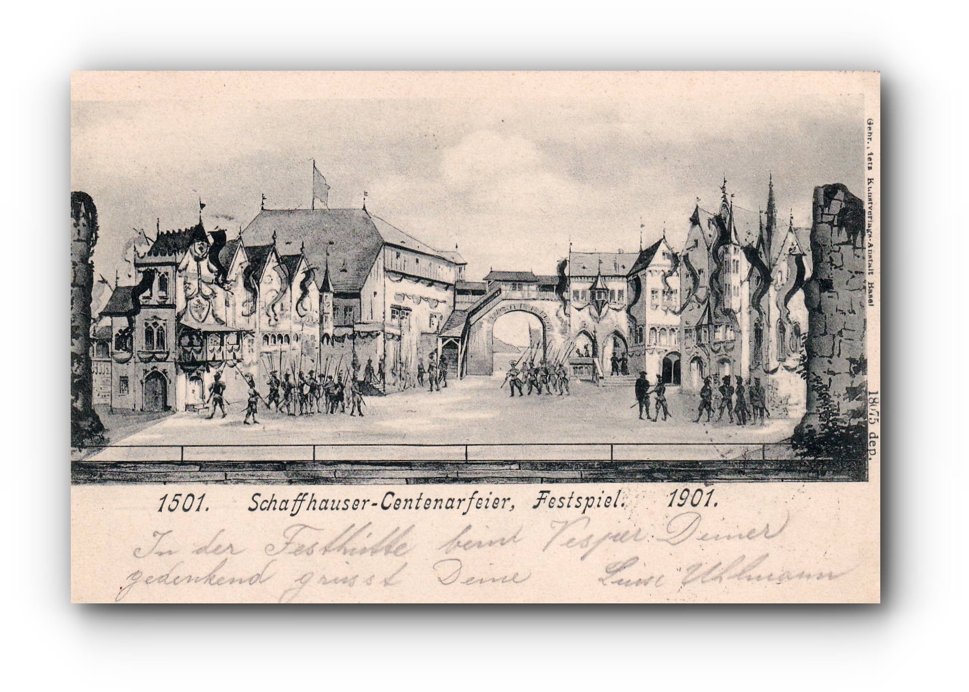 - Centenarfeier - Festspiel - SCHAFFHAUSEN - 12.08.1901 -