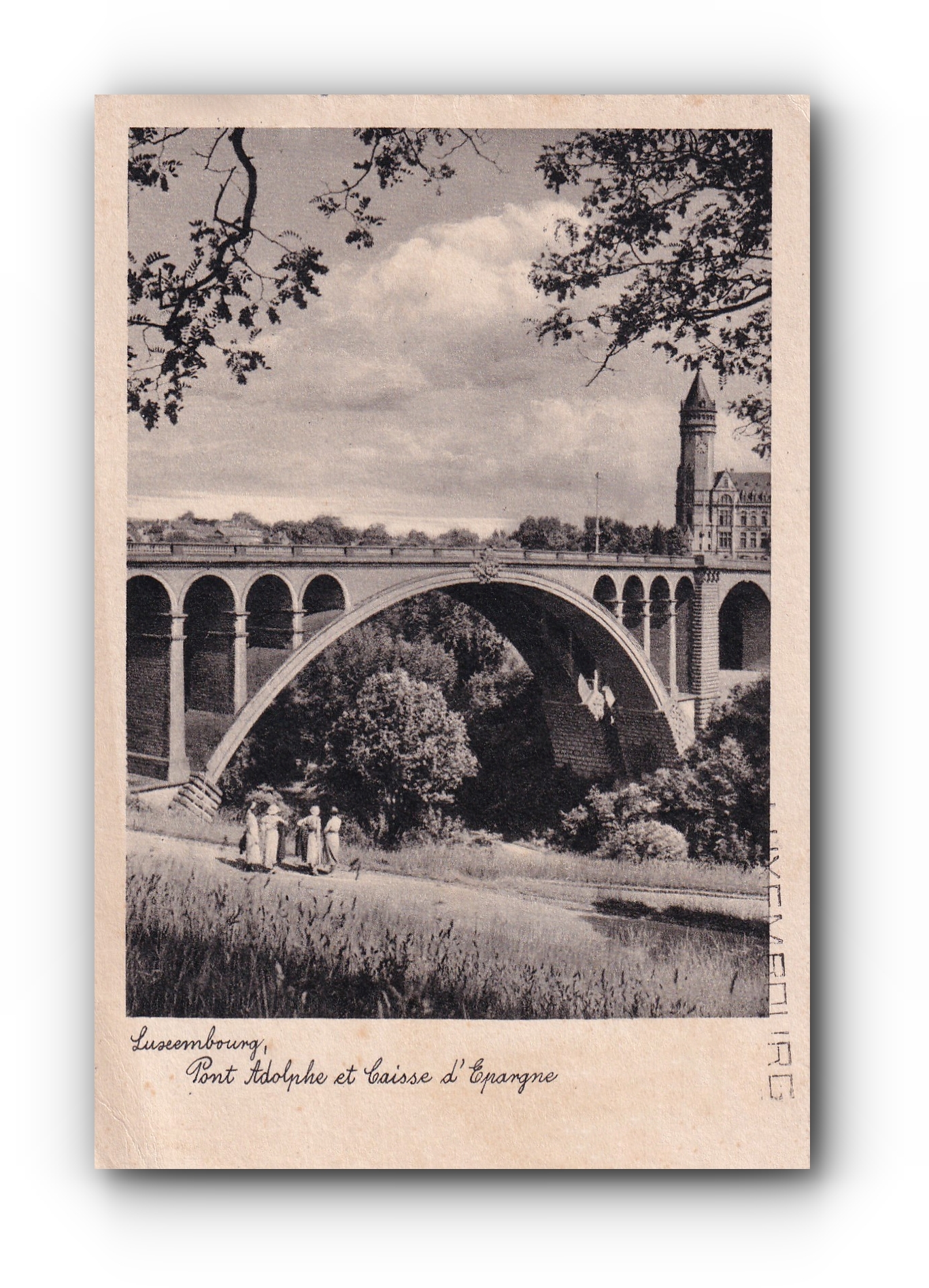 - LUXEMBOURG -  Pont Adolphe et Caisse d'Épargne - 32.08.1936