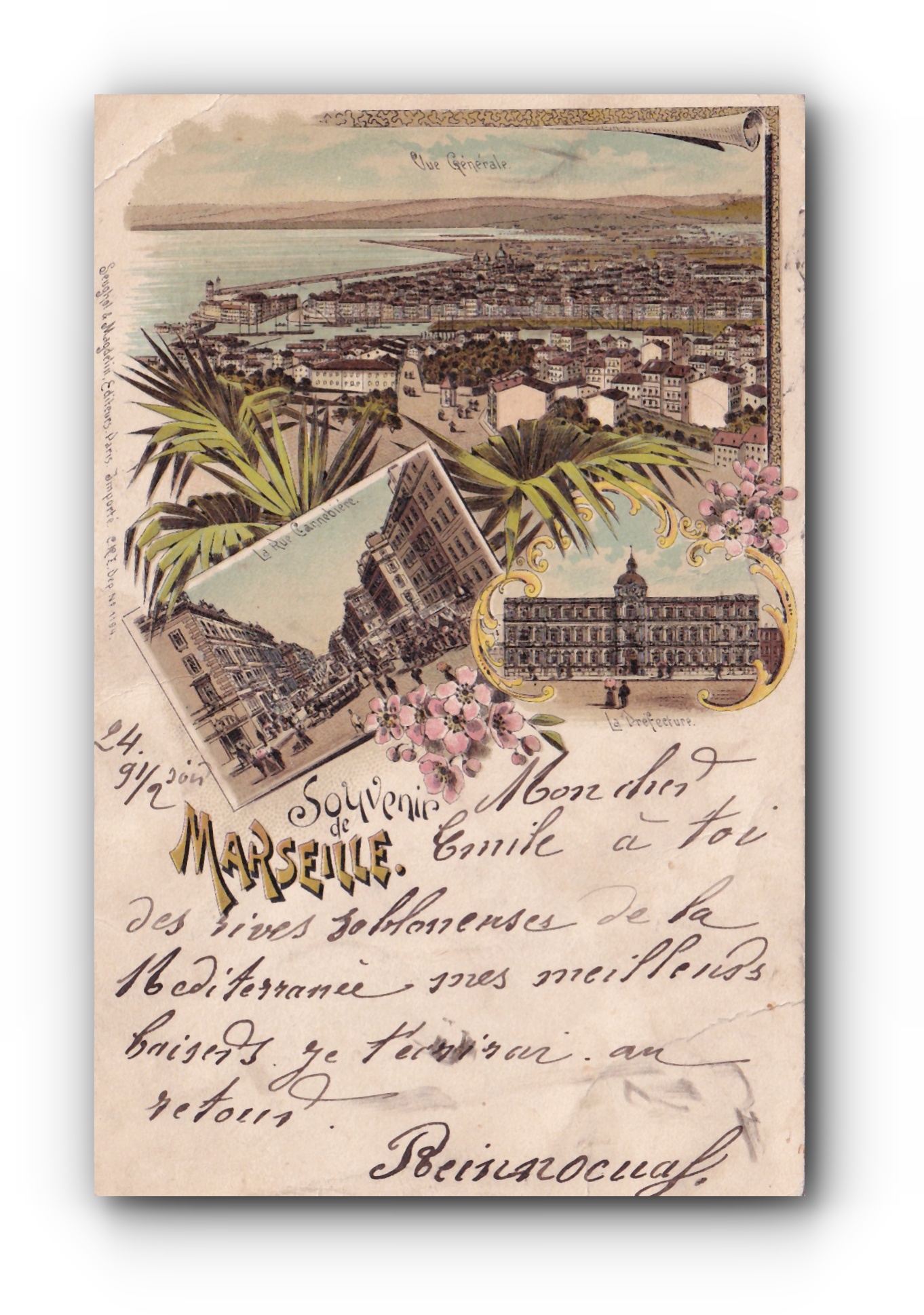 - Souvenir de Marseille - 16.08.1899 -