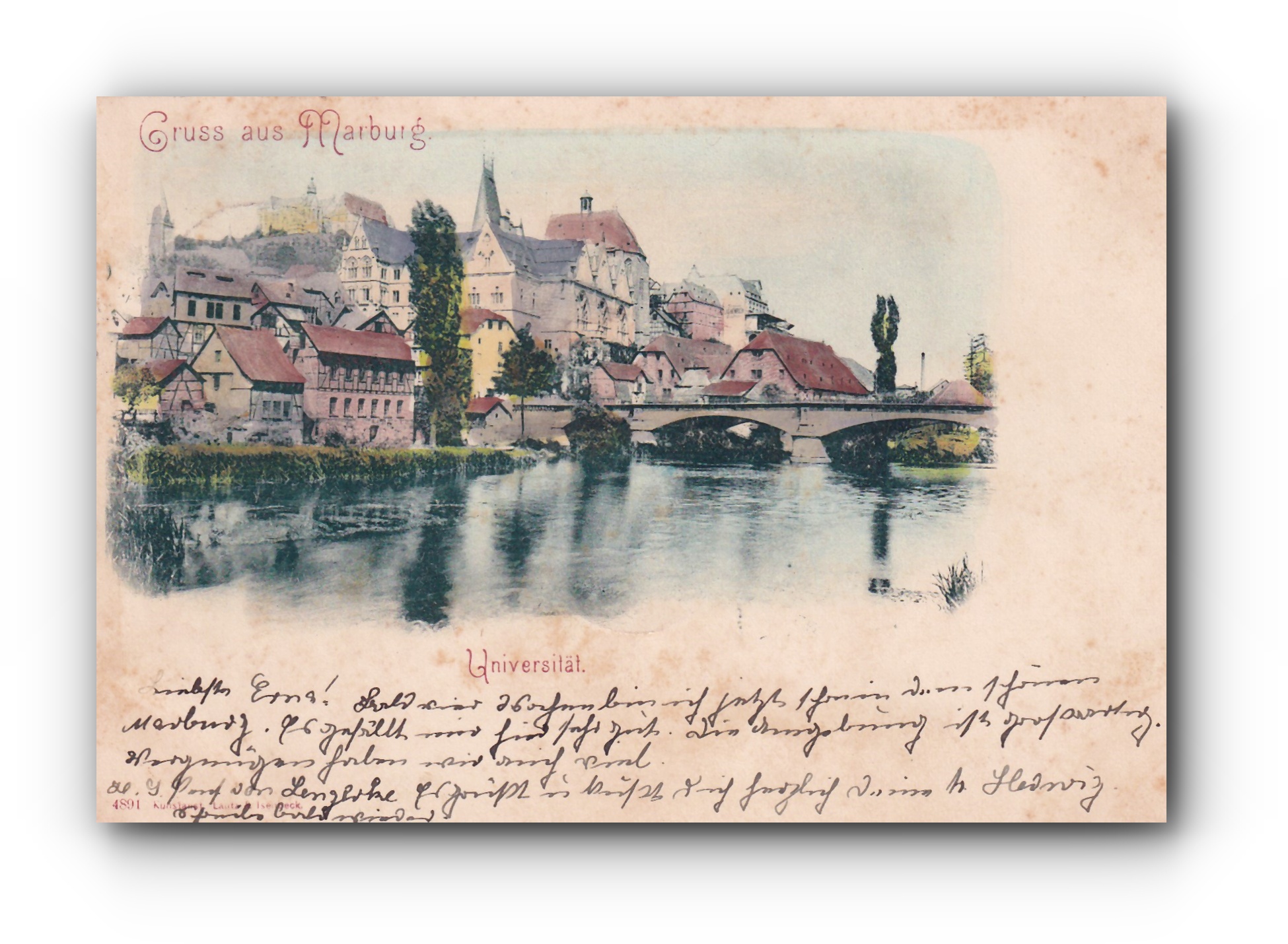 - Gruss aus MARBURG - Universität - 29.05.1899 -