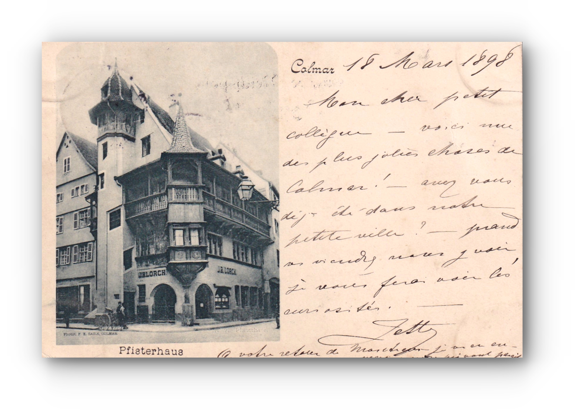 - Pfisterhaus - COLMAR - 18.03.1898 -