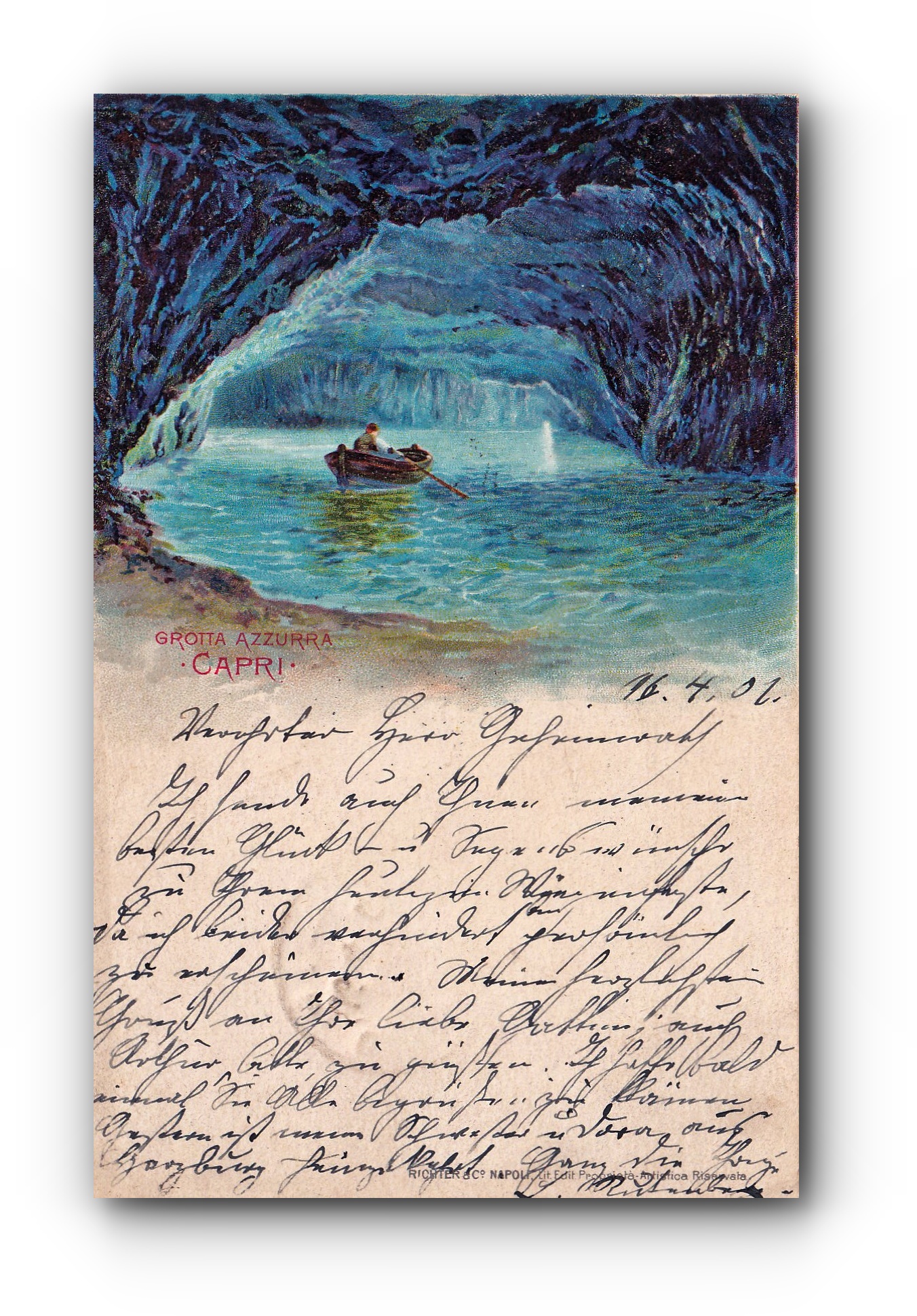 CAPRI - 16.04.1901 - Die Blaue Grotte - La Grotte bleue - The Blue Grotto