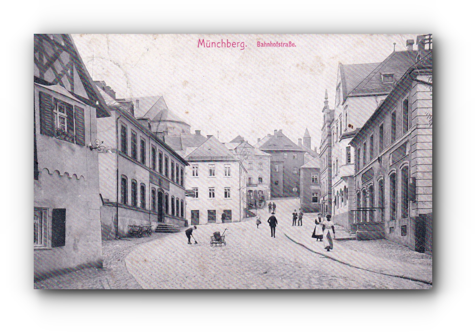 - Bahnhofstraße - MÜNCHBERG -24.11.1914 -
