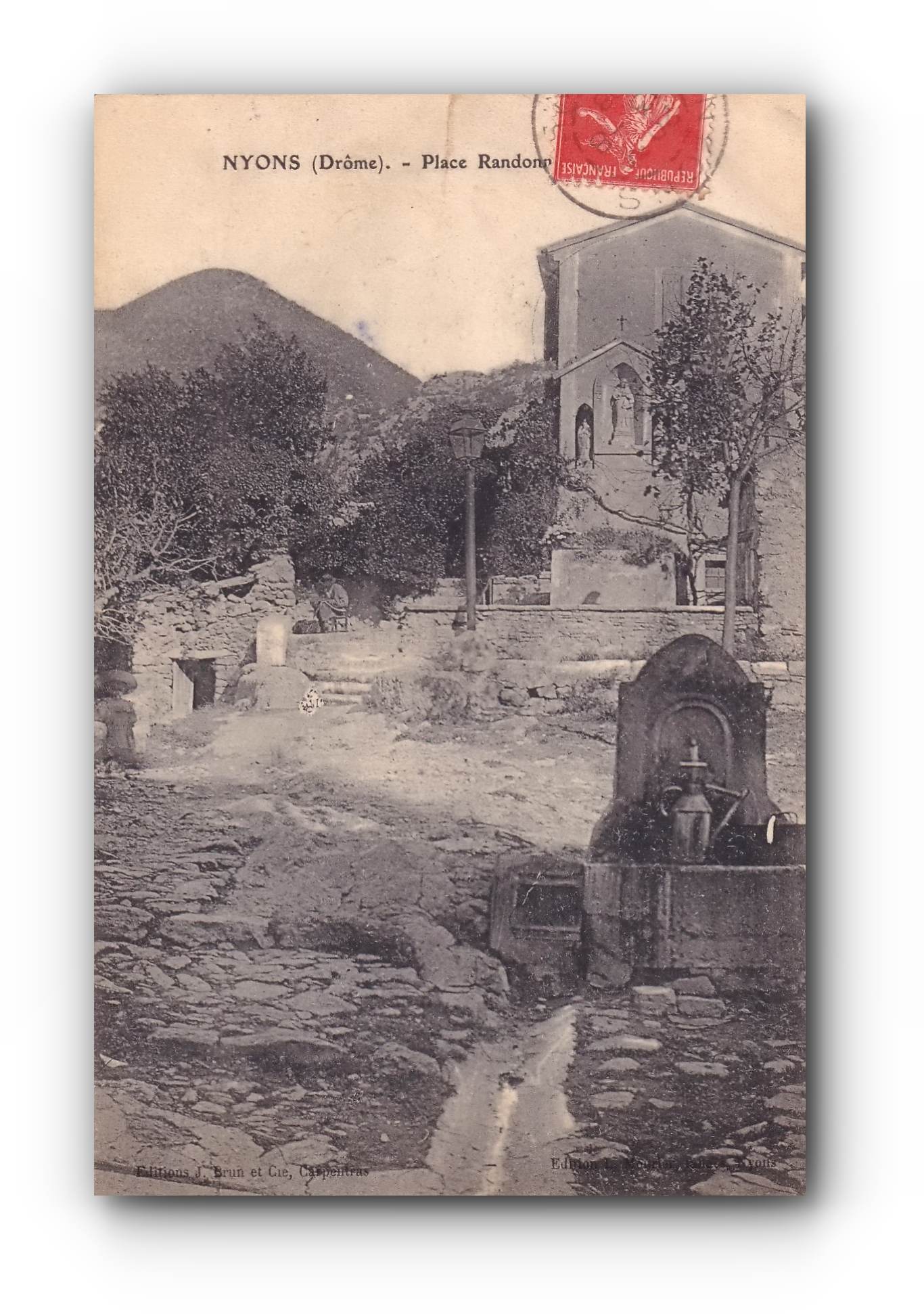 NYONS  - Place Randonne - 05.08.1908
