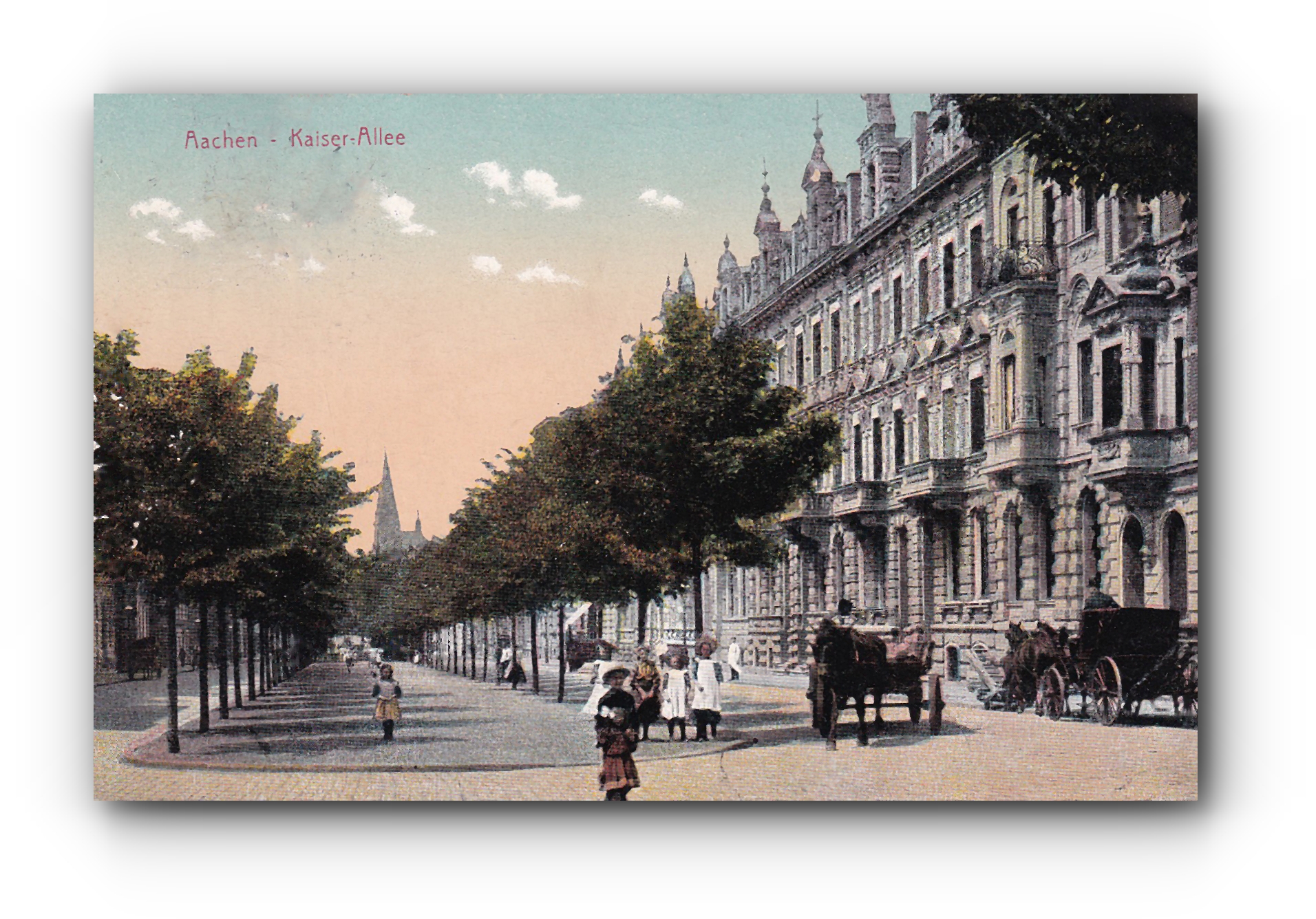 - Kaiser Allee - AACHEN - 11.06.1914 -