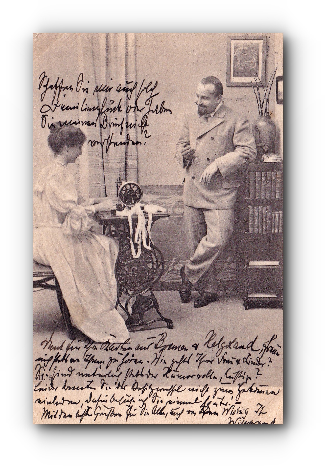 Die Näherin - 08.08.1908 - La couturière - The seamstress