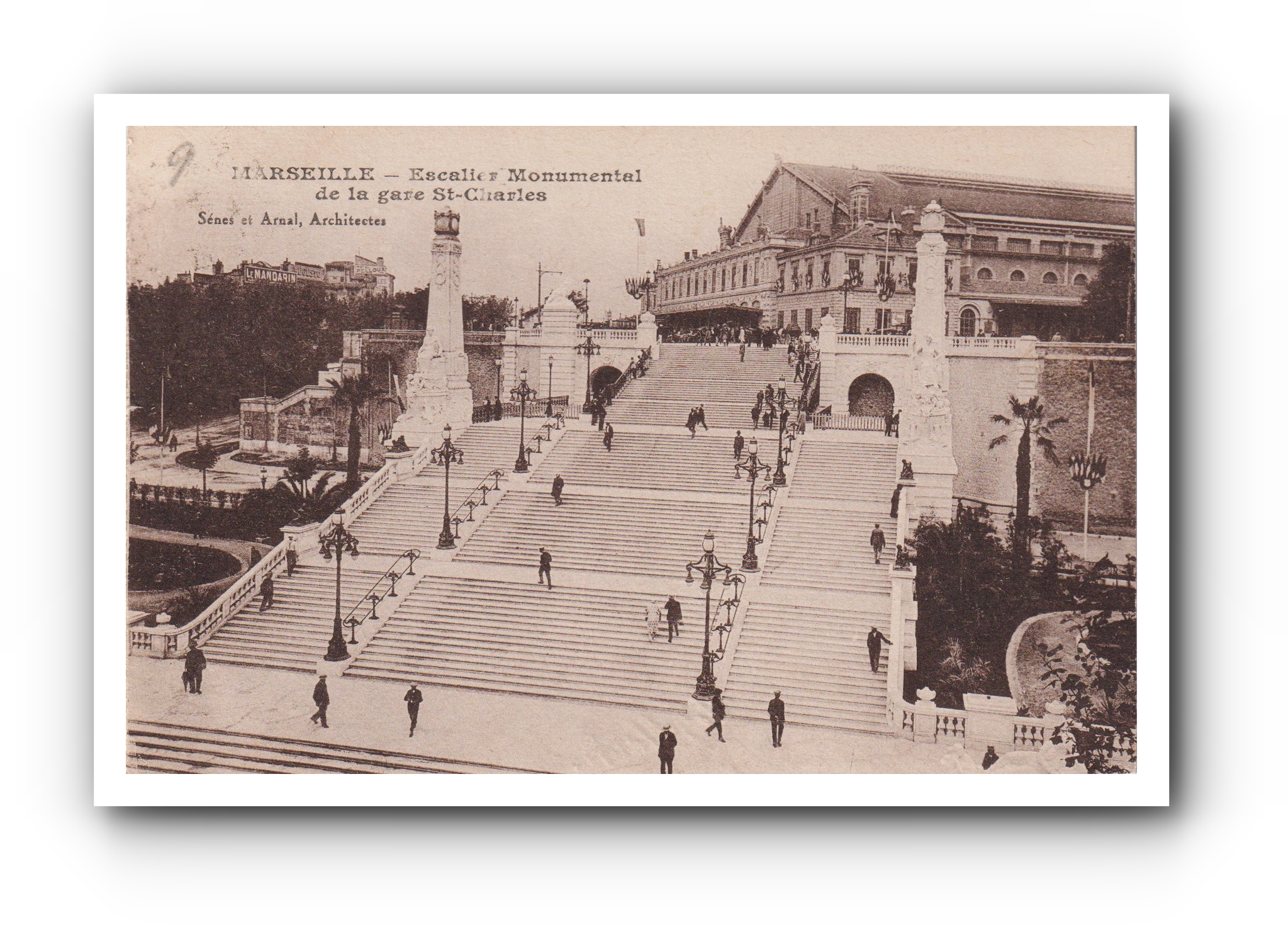 - Escalier Monumental de la gare St. Charles - NARSEILLE - 31.05.1928 -