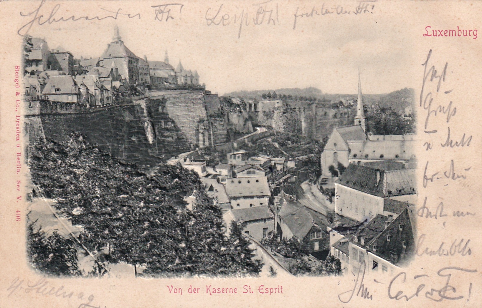 LUXEMBURG - Von der Kaserne St. Esprit - 22.07.1902