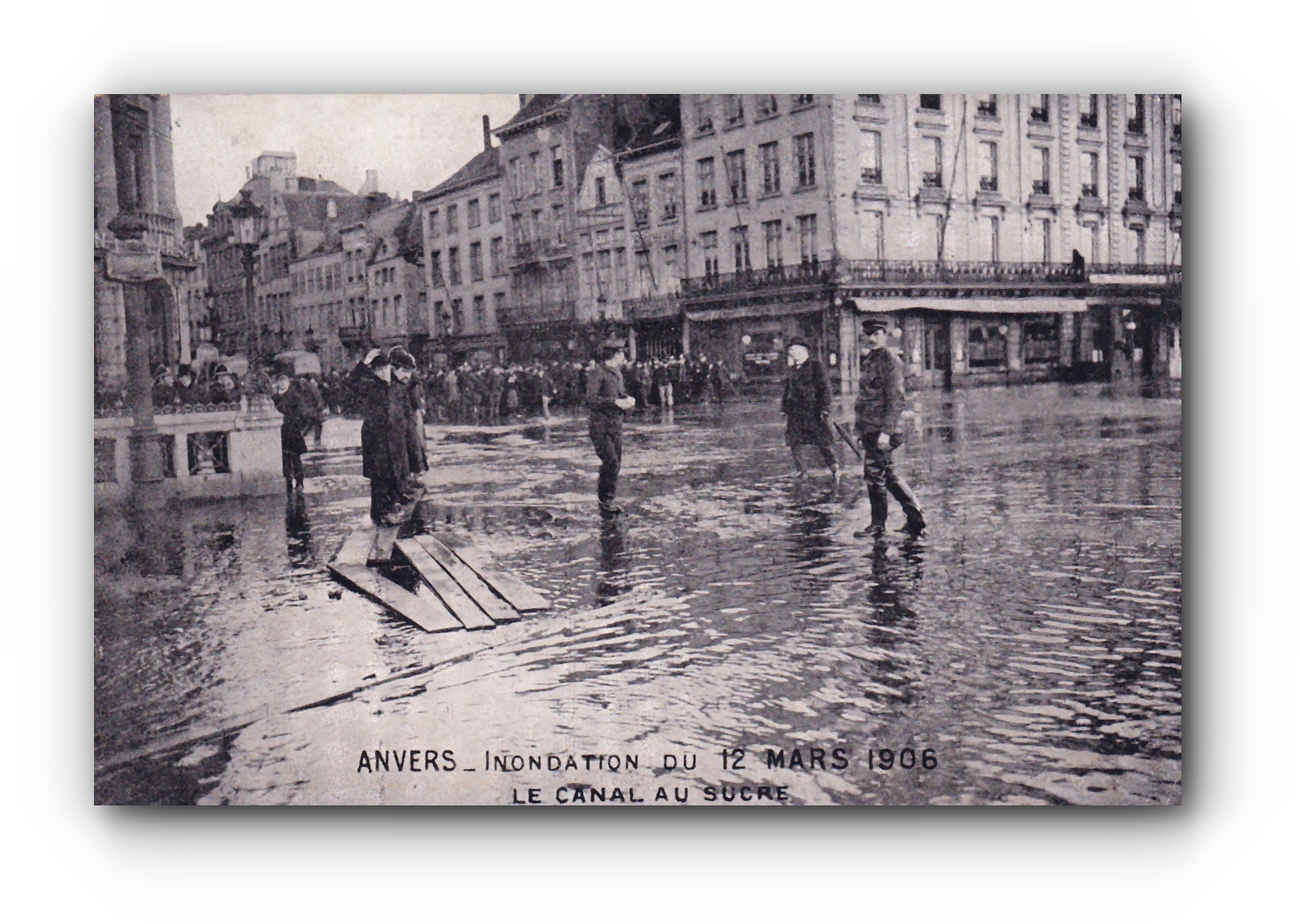 - Inondation du 12 Mars 1906 - Le Canal au Sucre -ANVERS  - 21.03.1906 -