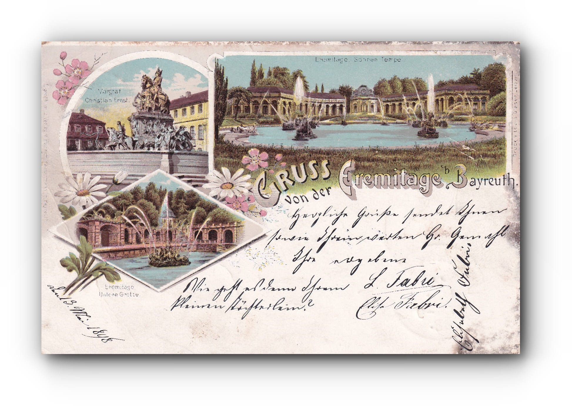 - Gruss von der Eremitage - BAYREUTH - 14.05.1898 -