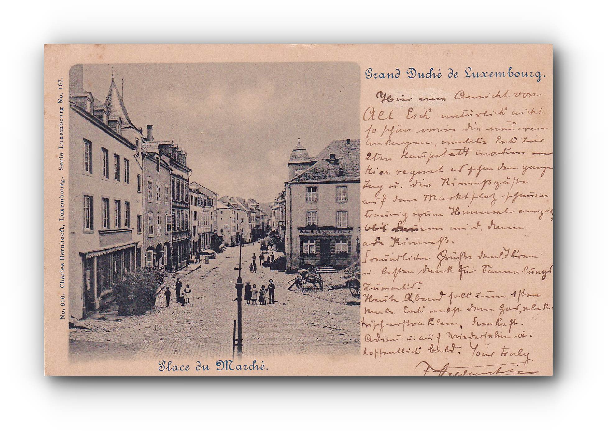 - Grand Duché de Luxembourg - Place du Marché - 03.05.1900 -