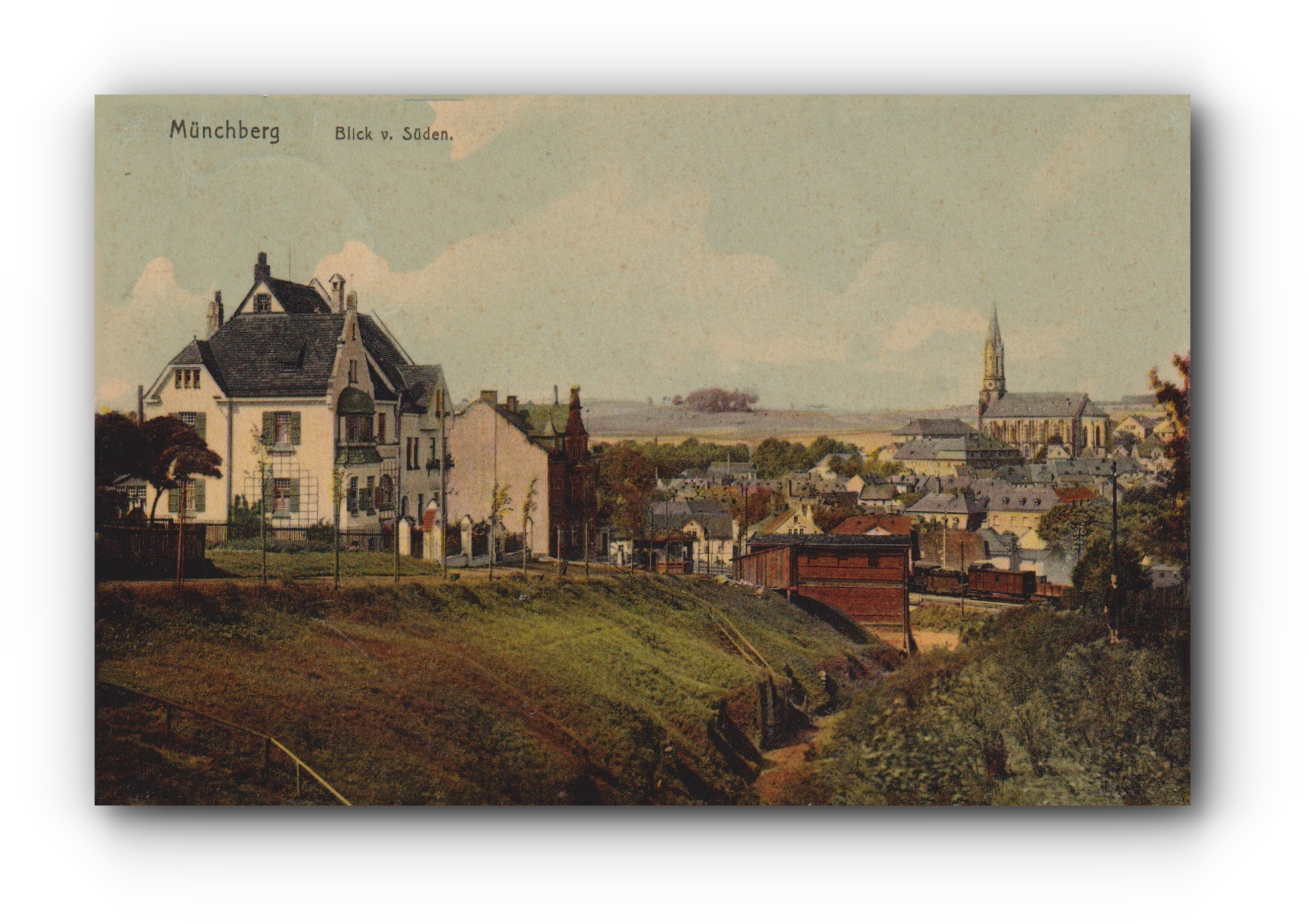 MÜNCHBERG  - Blick von Süden - 05.10.1909