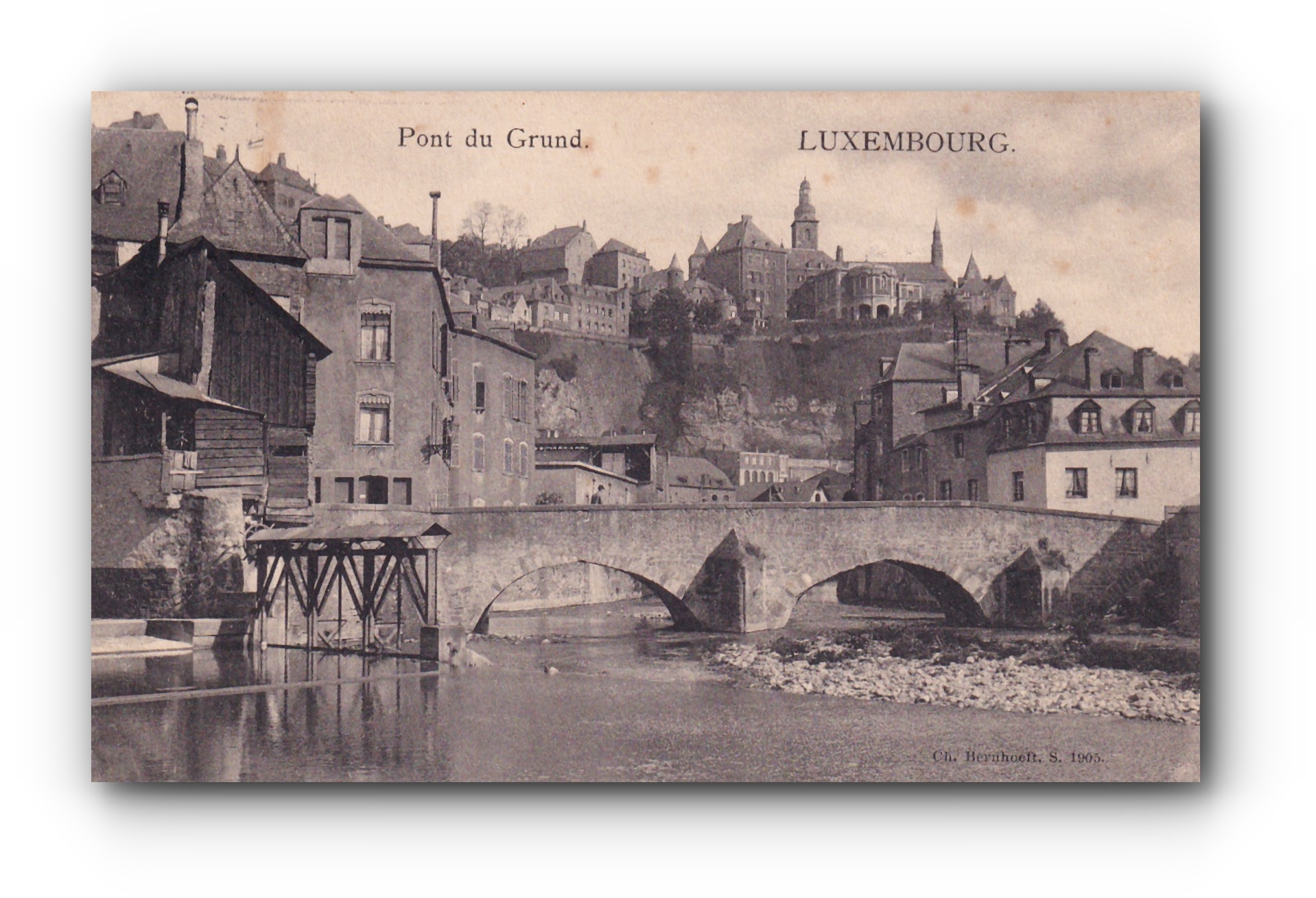 - Pont du Grund - LUXEMBOURG - 23.06.1906 -