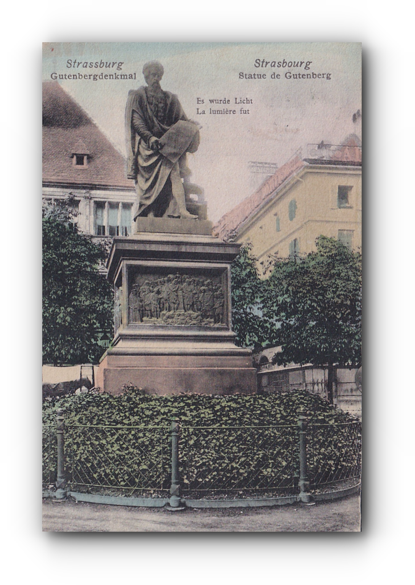 - Statue de Gutenberg - STRASBOURG - 05.01.1906 -