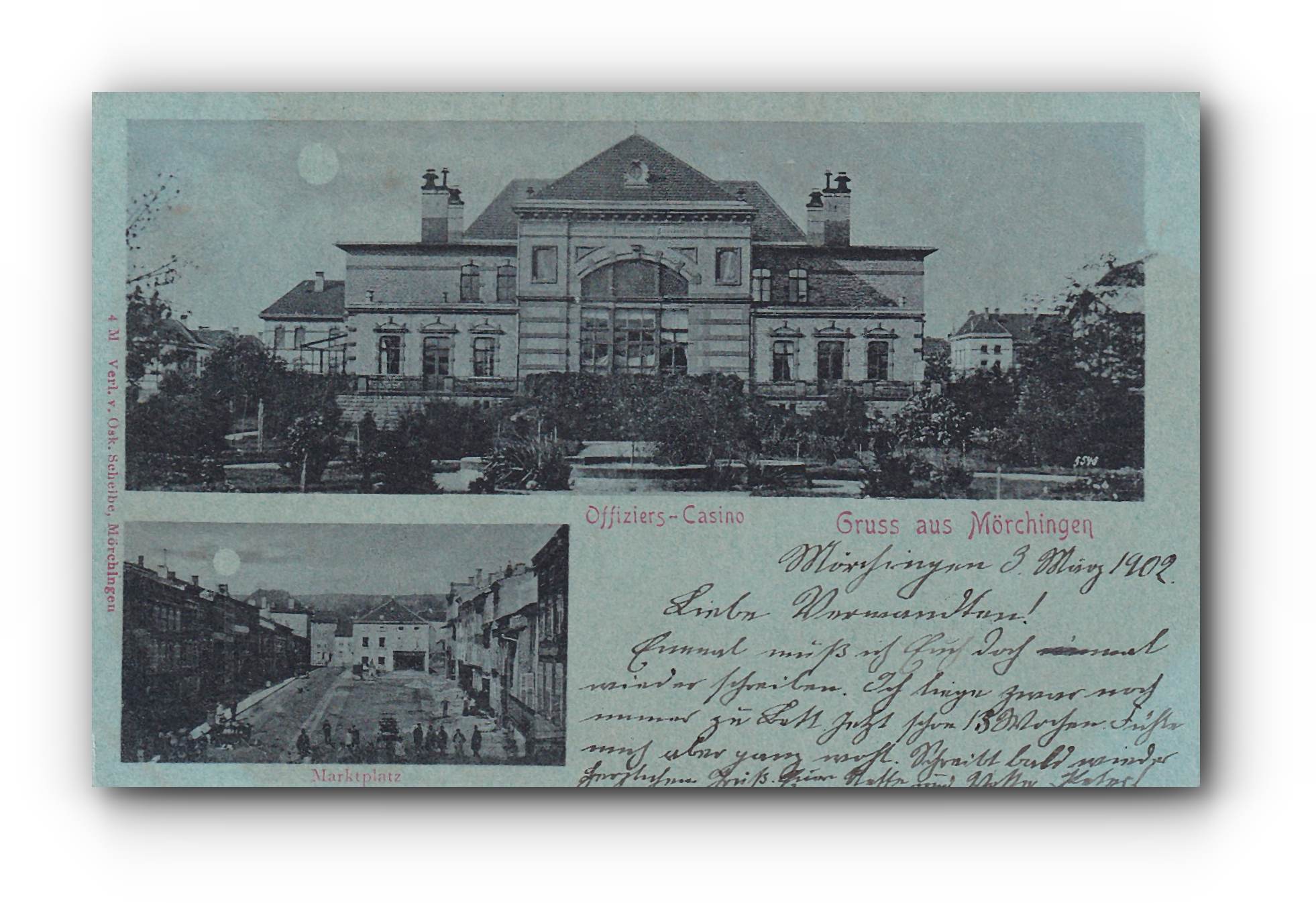 - Gruss aus MÖRCHINGEN -03.03.1902 -
