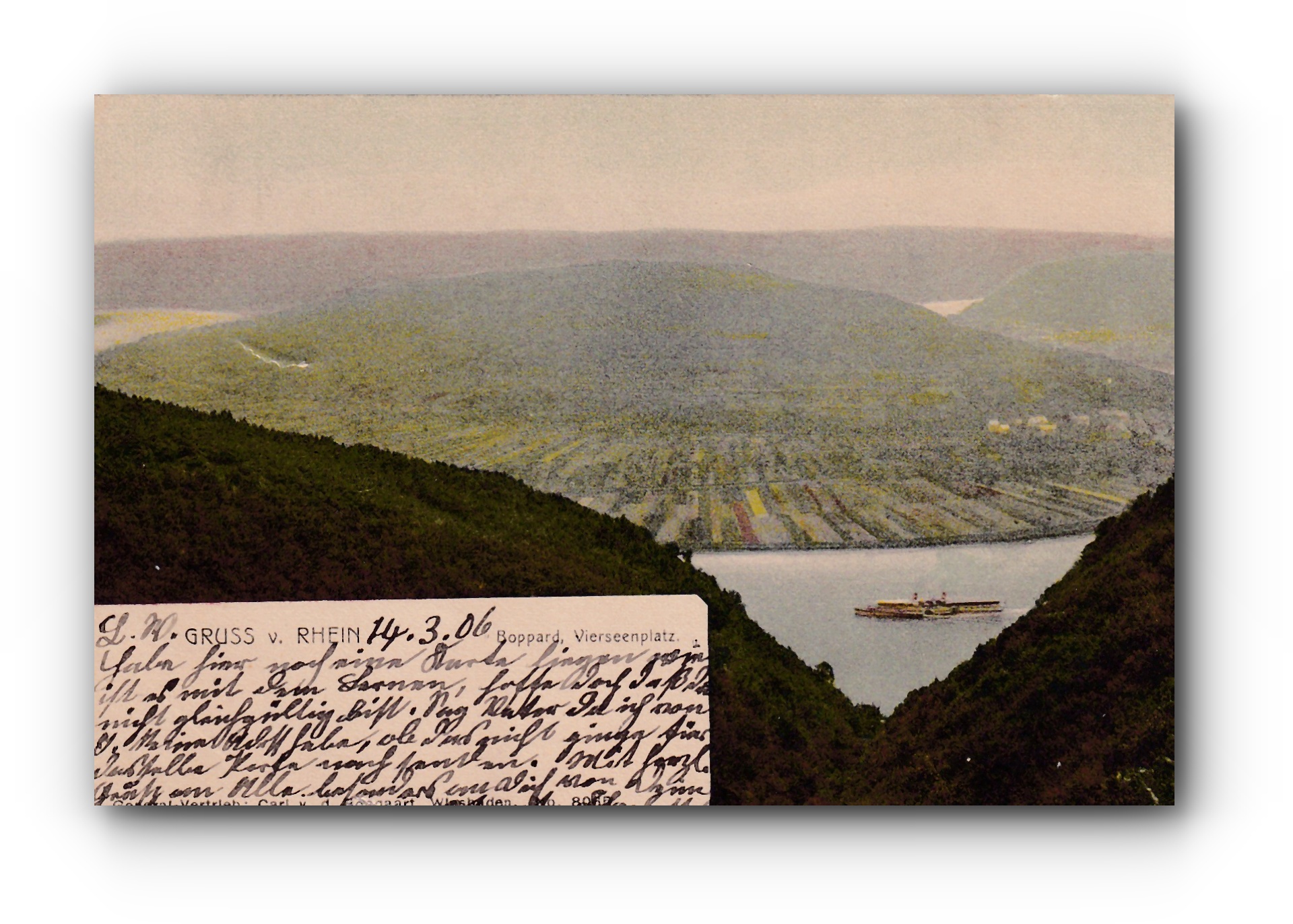 - Gruss vom Rhein - BOPPARD - Vierseenplatz - 14.03.1906 -