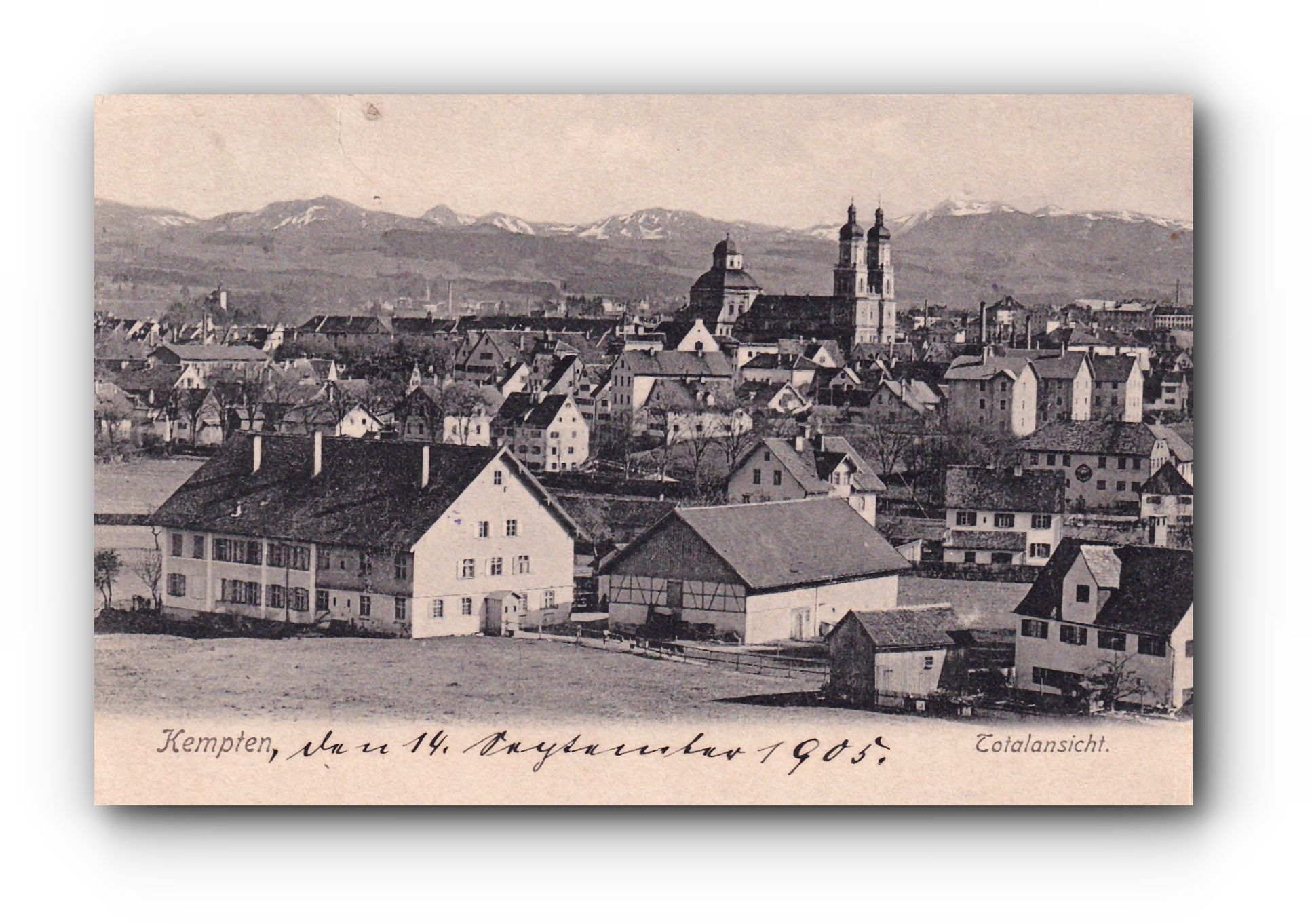 - Totalansicht - KEMPTEN - 14..09.1905 -