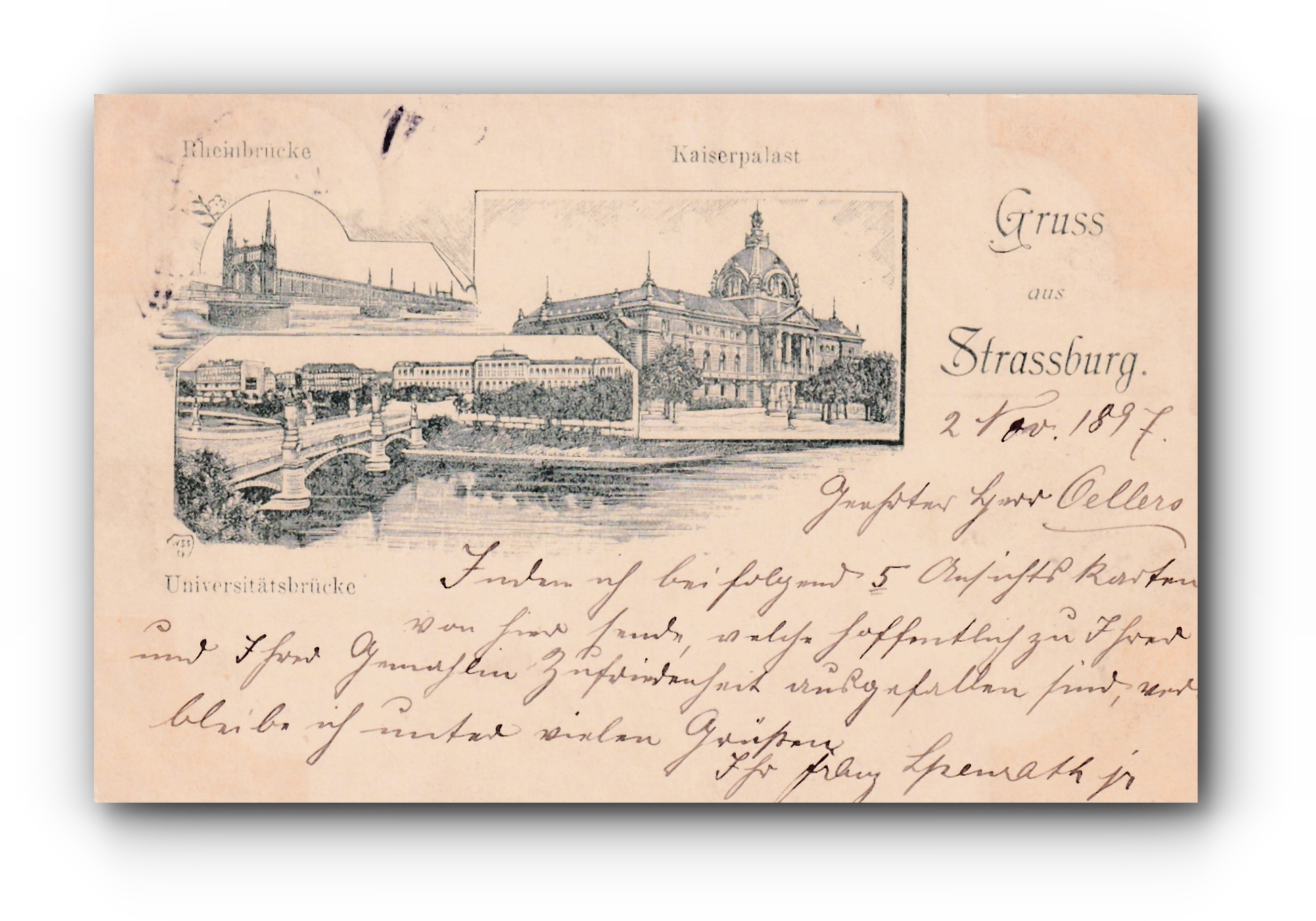 - Gruss aus STRASSBURG - 02.11.1897 -
