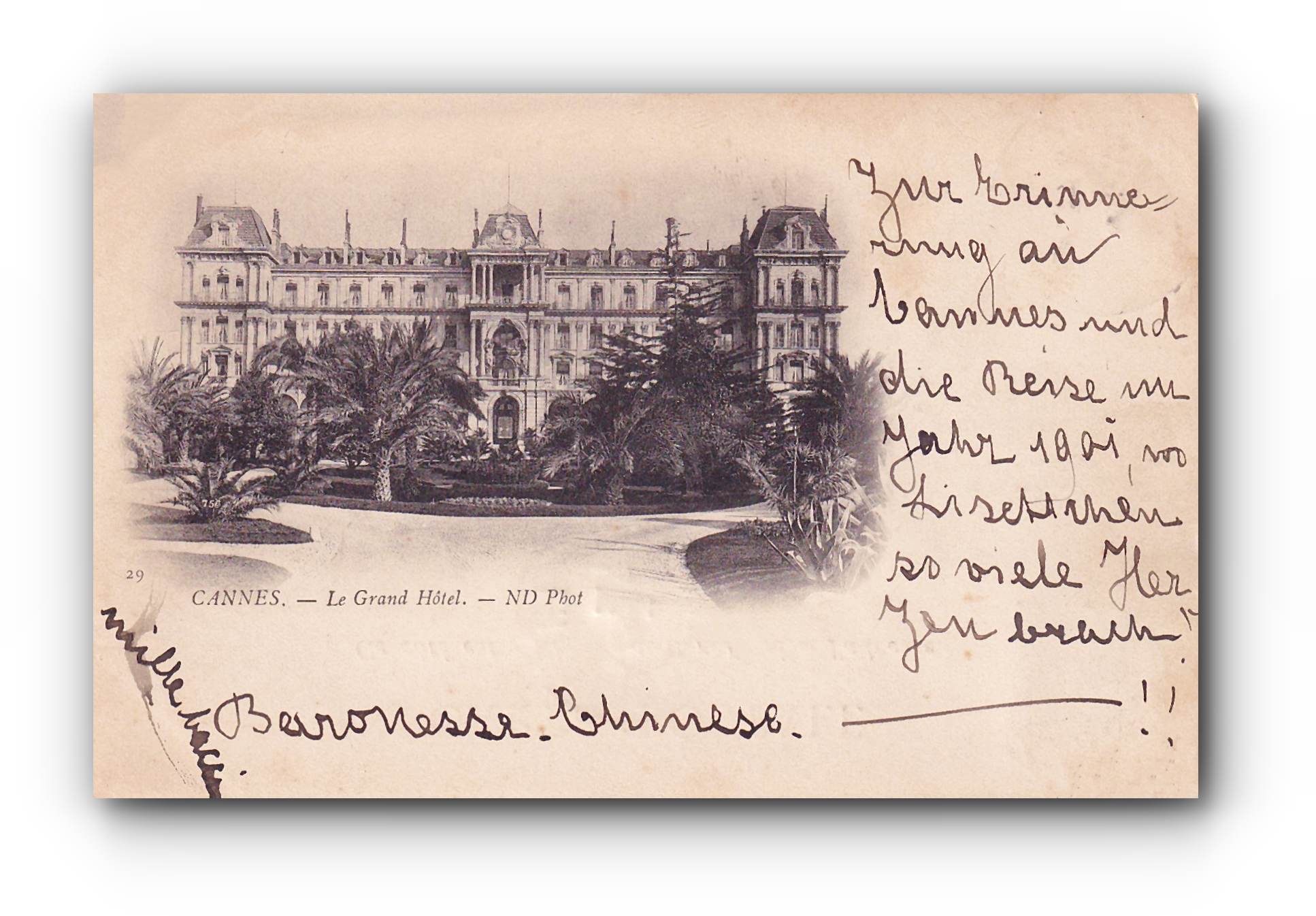 - CANNES - Le Grand Hôtel - 06.05.1901 -
