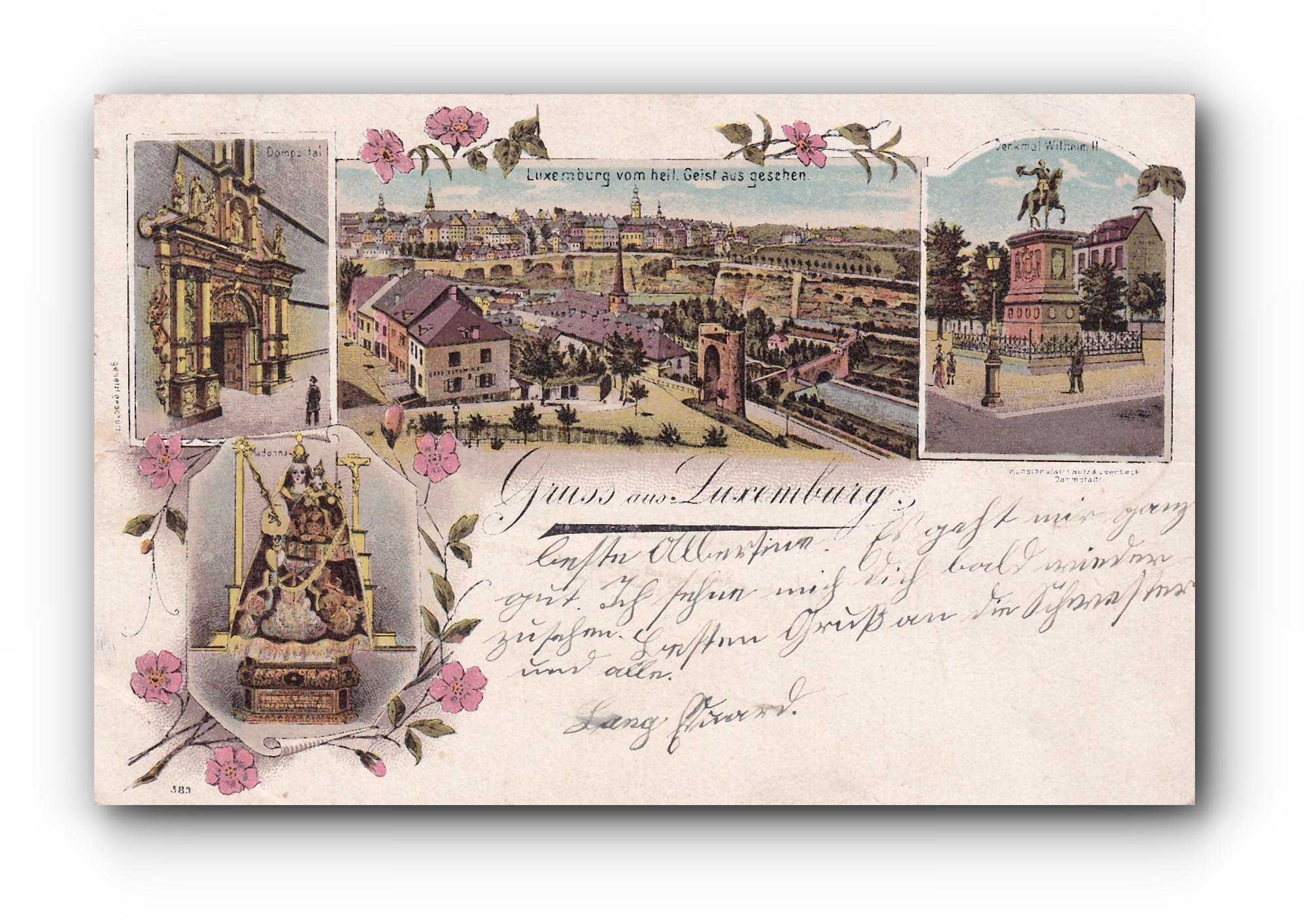 Gruss aus LUXEMBURG - 15.03.1900