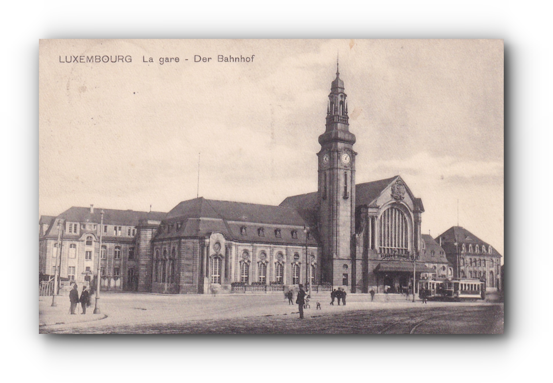 - La gare - Der Bahnhof - LUXEMBOURG  -06.08.1913 -