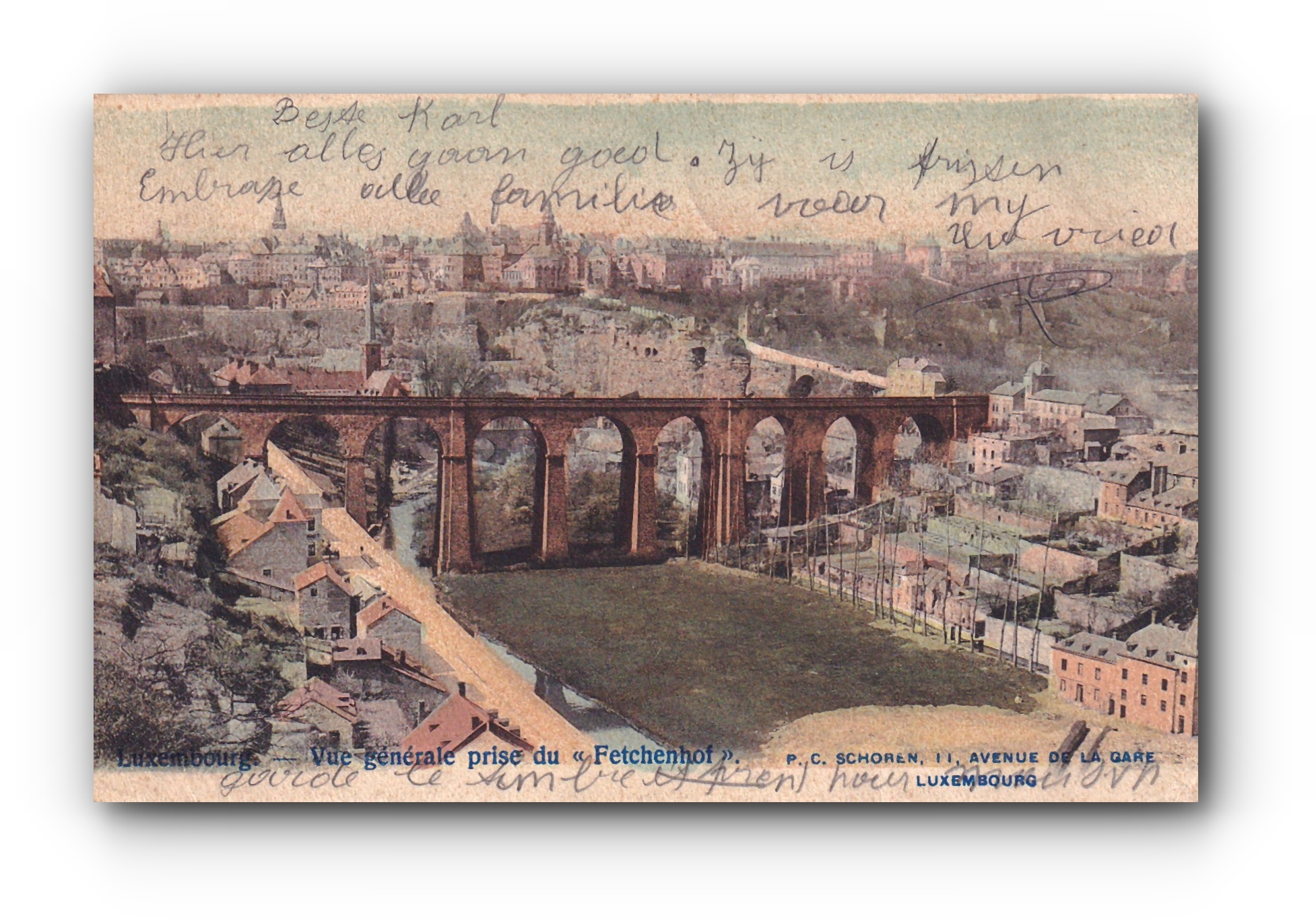 - Vue générale du Fetschenhof - LUXEMBOURG - 20.08.1902 -