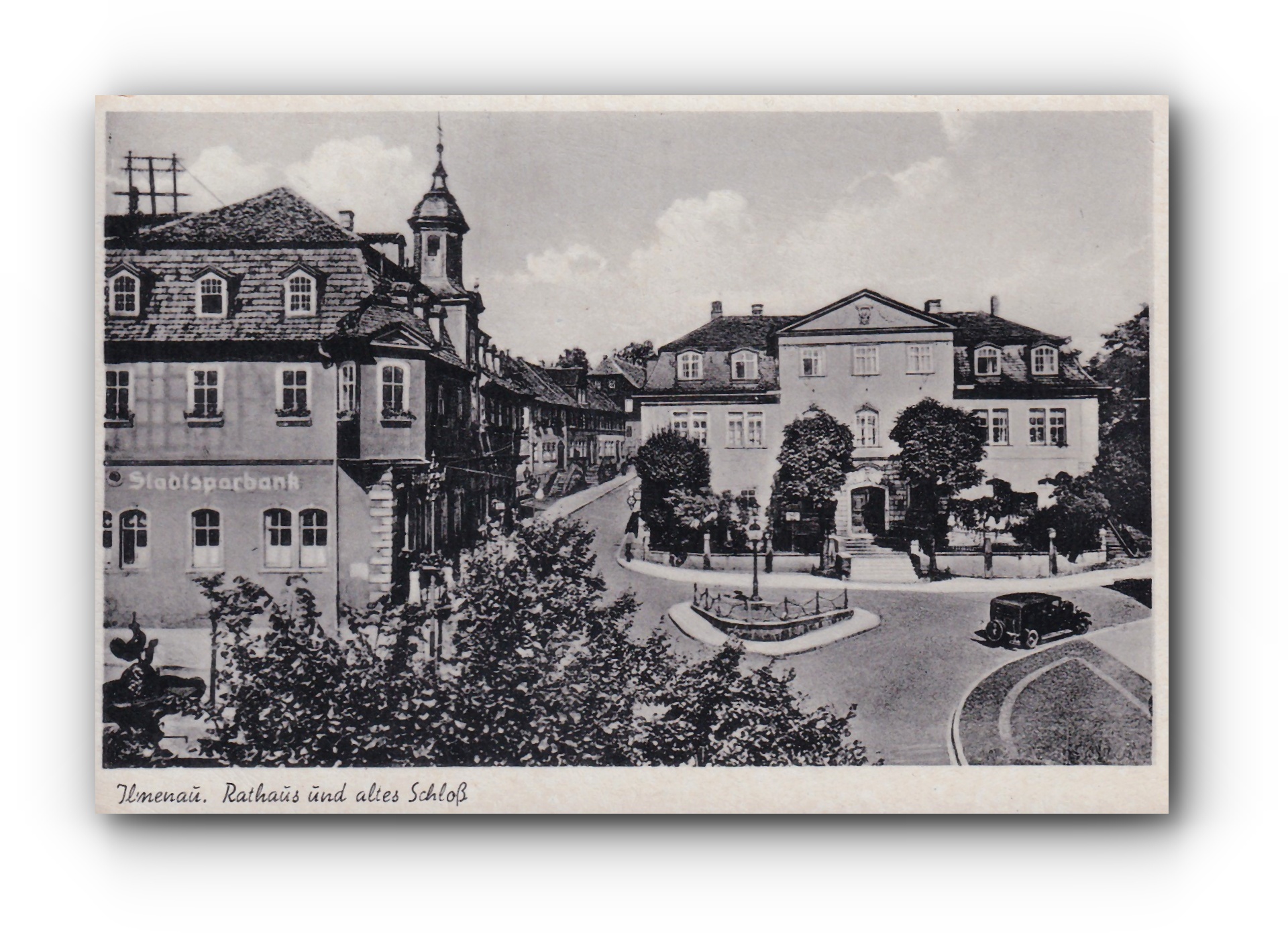 ILLMENAU - Rathaus und altes Schloß -