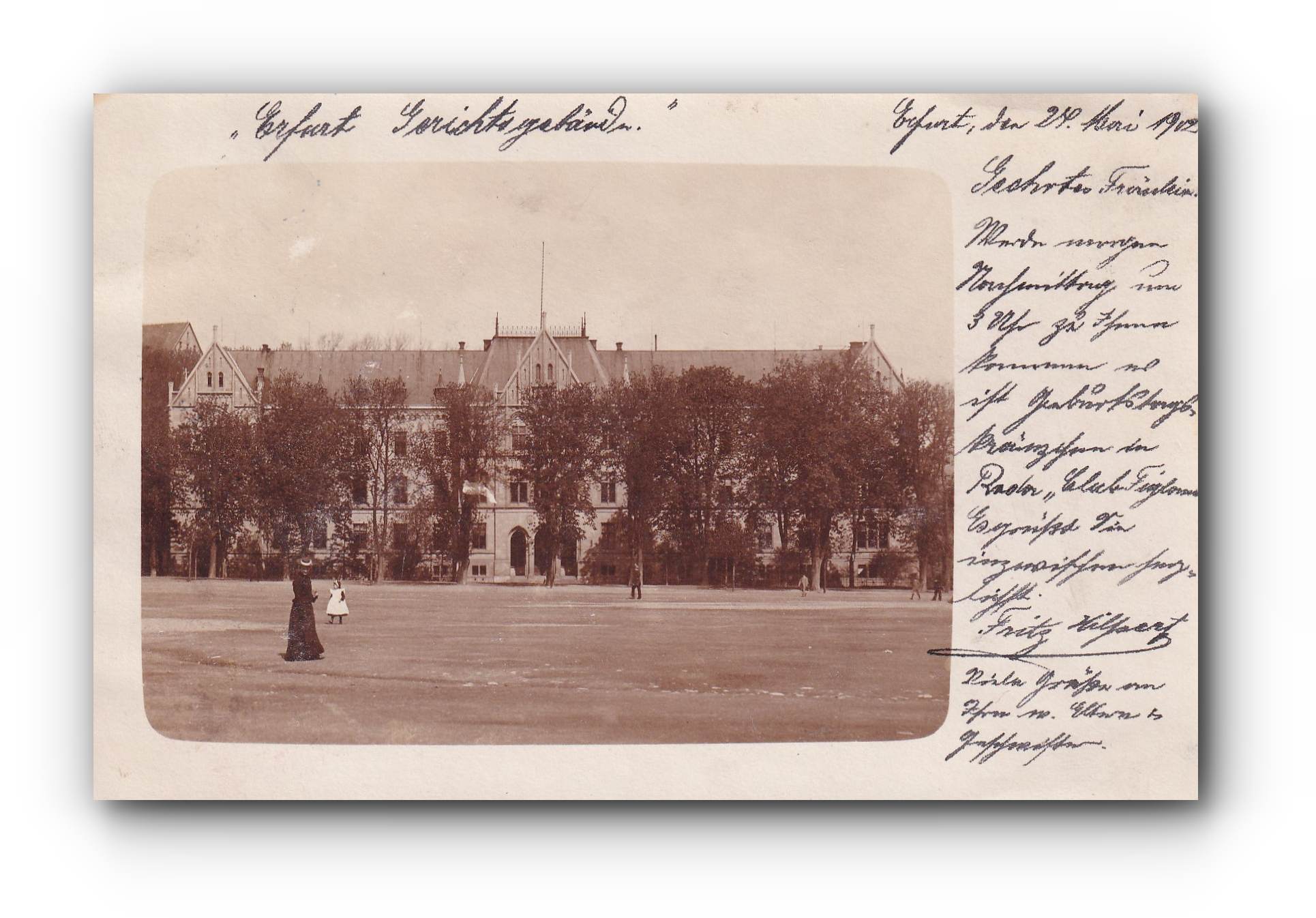 - ERFURT - Gerichtsgebäude - 24.05.1909 -