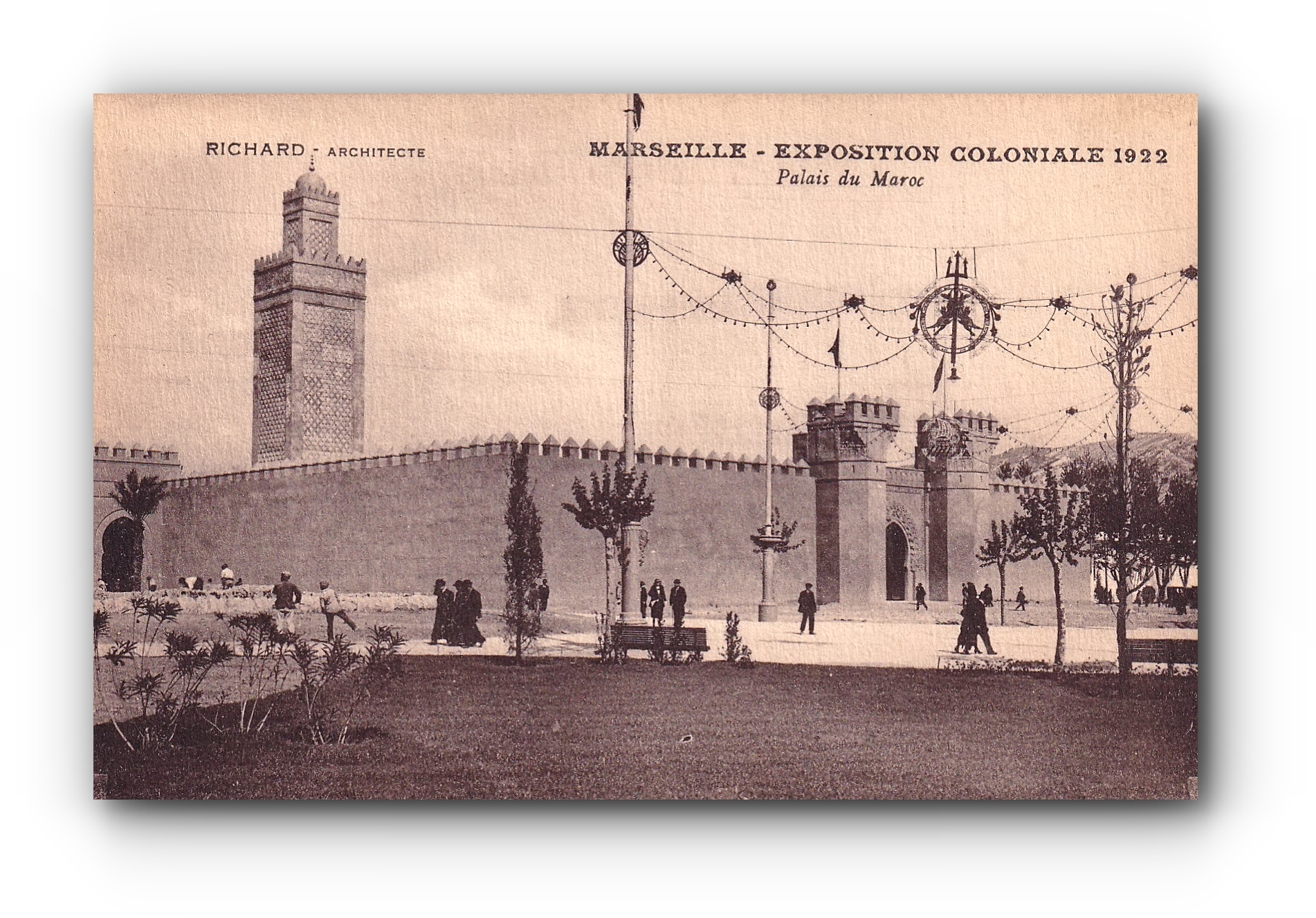 - Palais du Maroc - Exposition Coloniale - MARSEILLE  - 1922 -