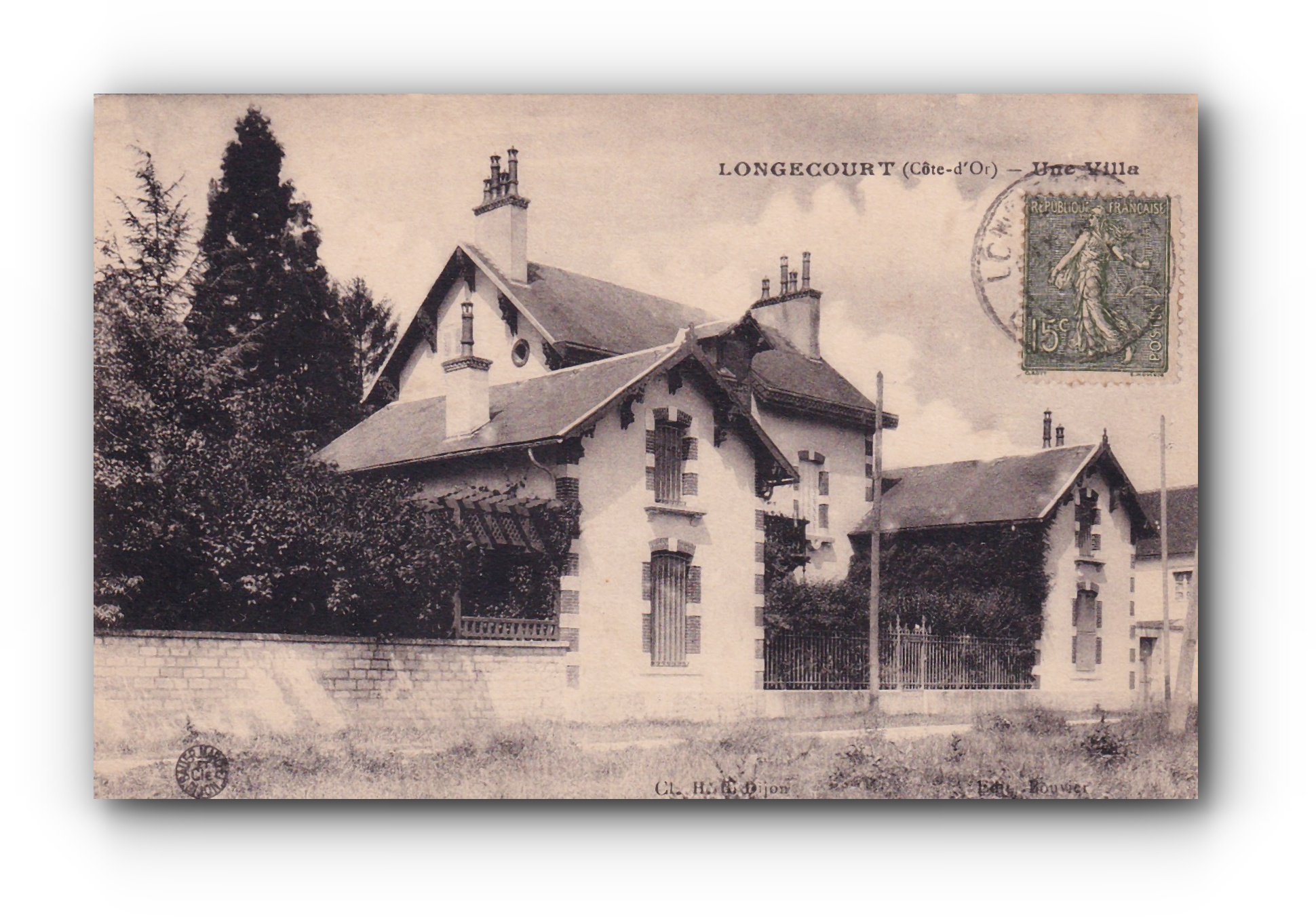 - Une Villa - LONGECOURT - 03.01.1918 - Département Côte-d’Or