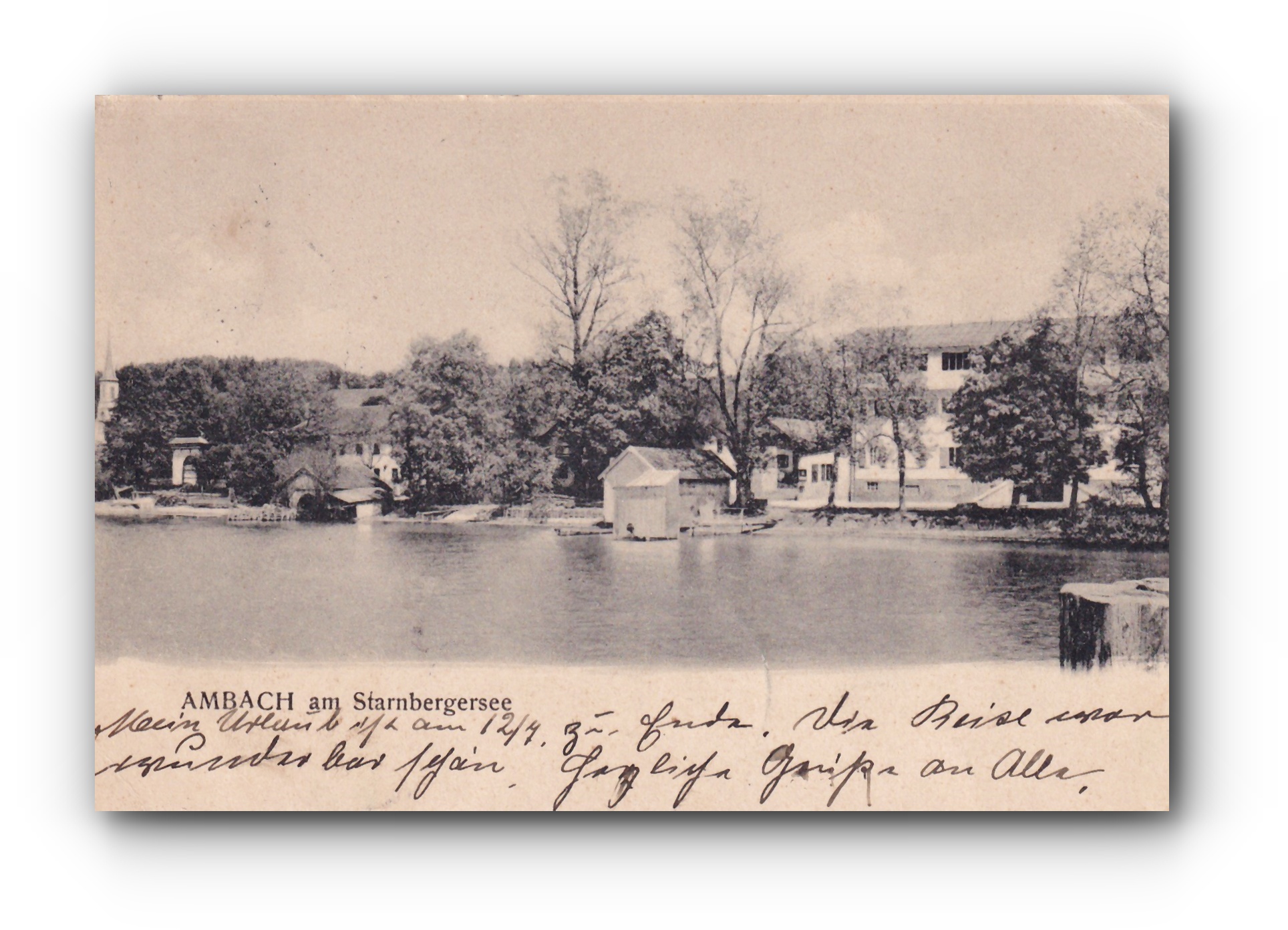 - AMBACH - am Starnbergersee - 09.07.1905 -