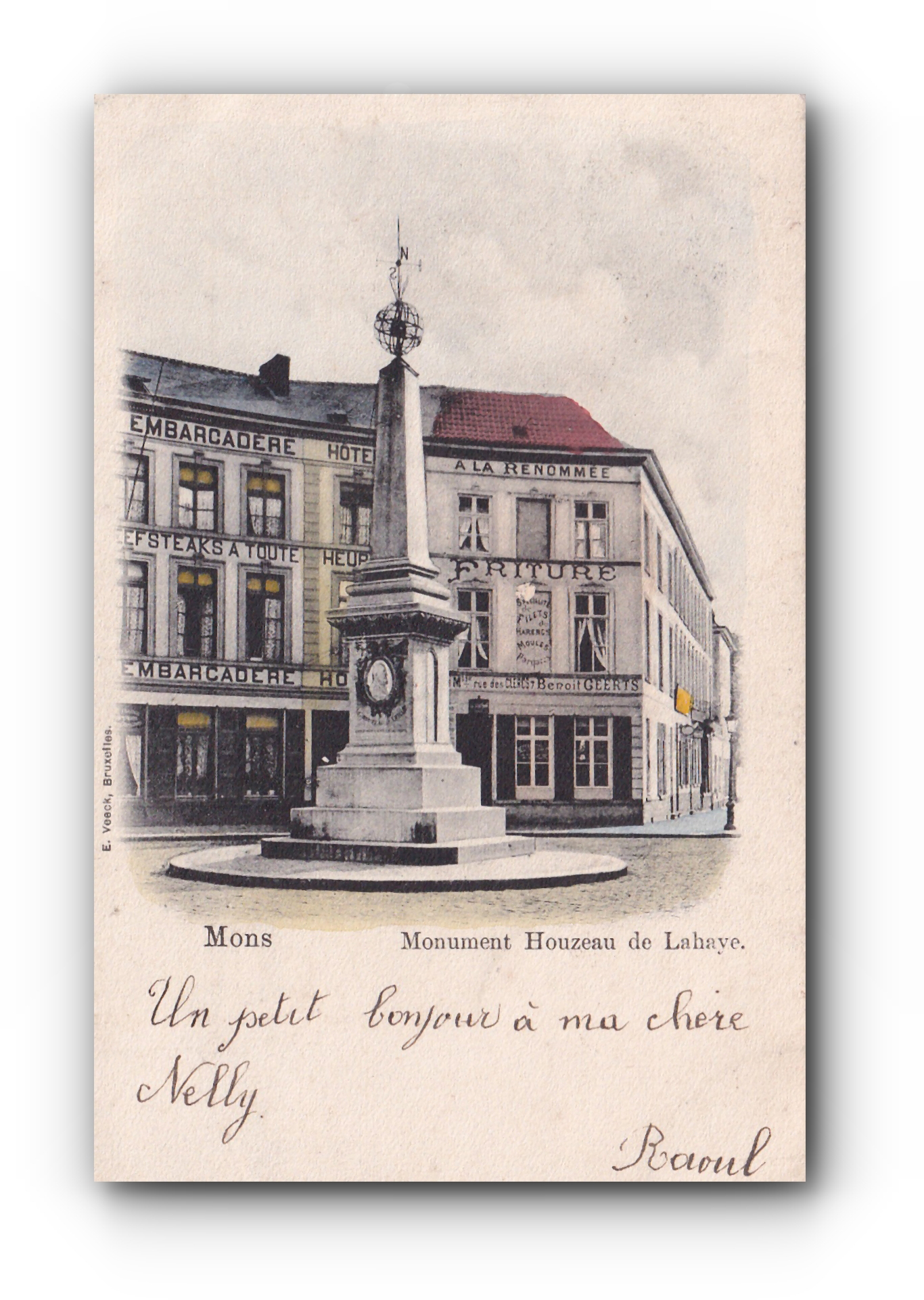 - Monument Houzeau de Lahaye - MONS - 14.08.1901 -