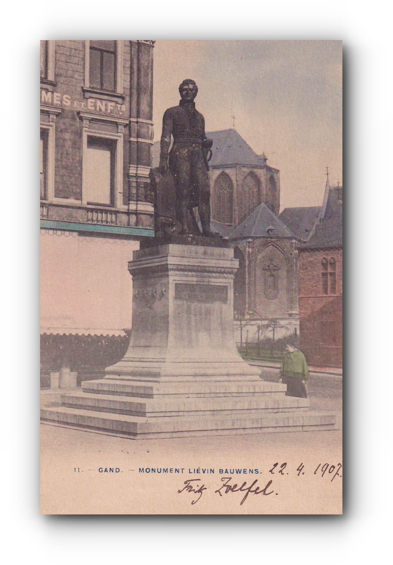 - GAND  - Monument Liévin Bauwens - 22.04.1907 -