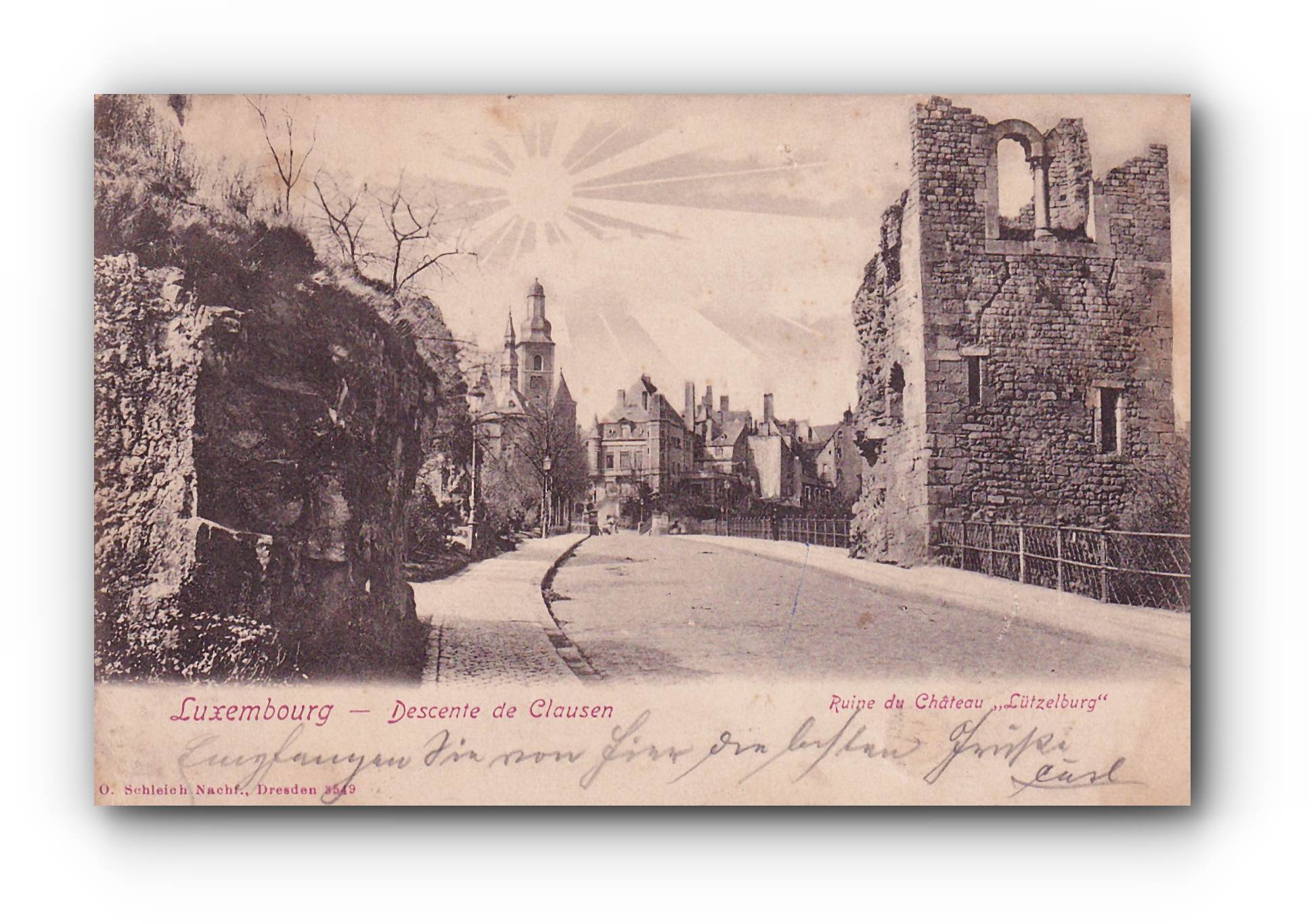 - LUXEMBOURG  - Descente de Clausen  - 07.11.1902 -