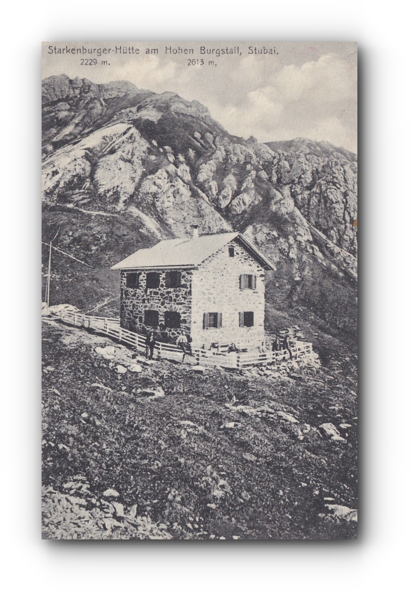 - Starkenberger Hütte am Hohen Burgstall - STUBAI -01.11.1908 -