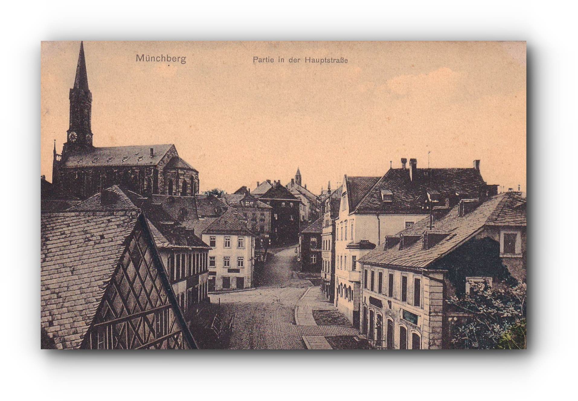 MÜNCHBERG  - Partie in der Hauptstraße