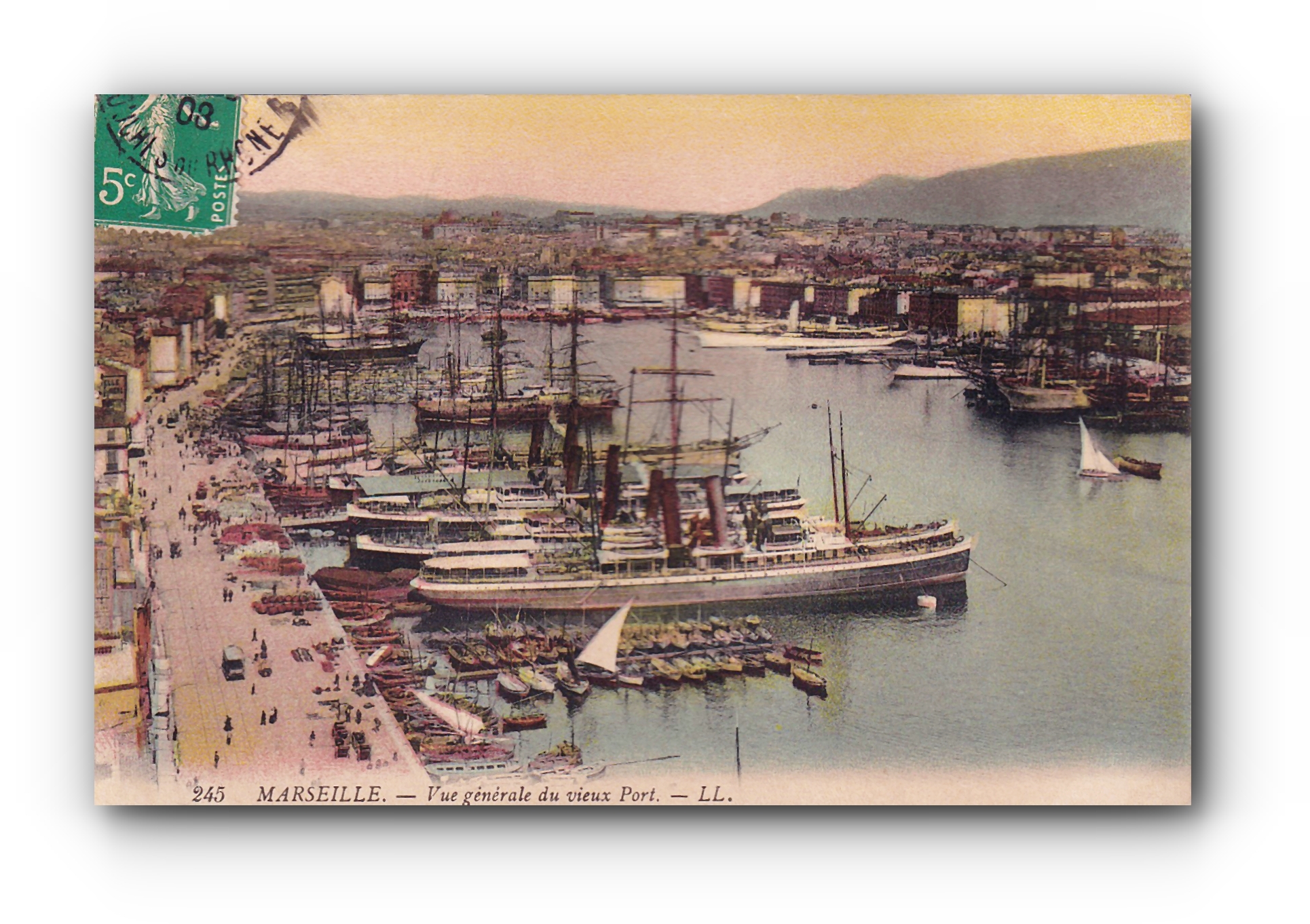 - Vue générale du vieux Port - 1908 -