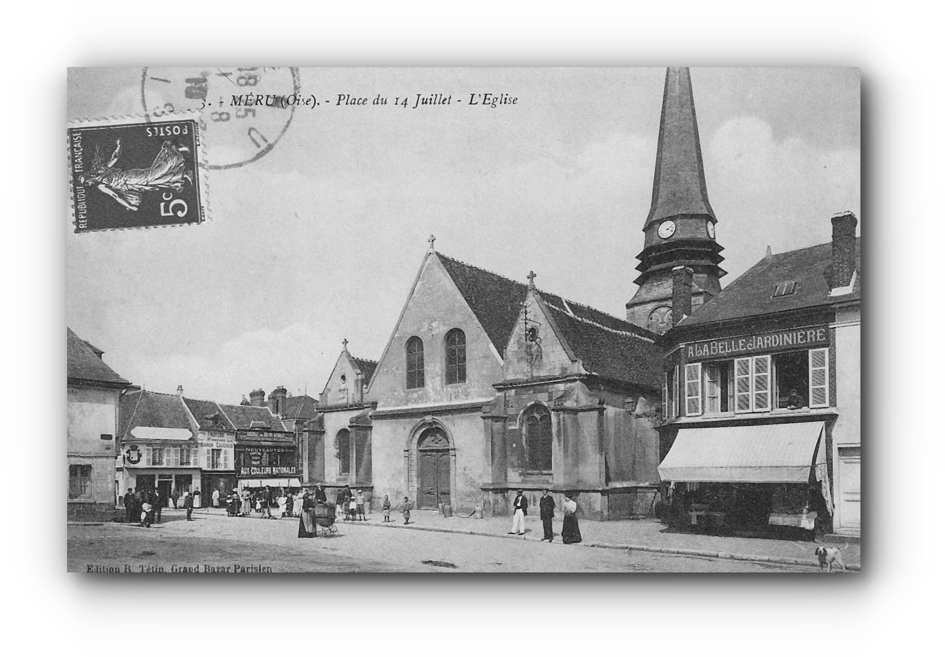 - MÉRU - Place du 14 juillet - 01.08.1910 -