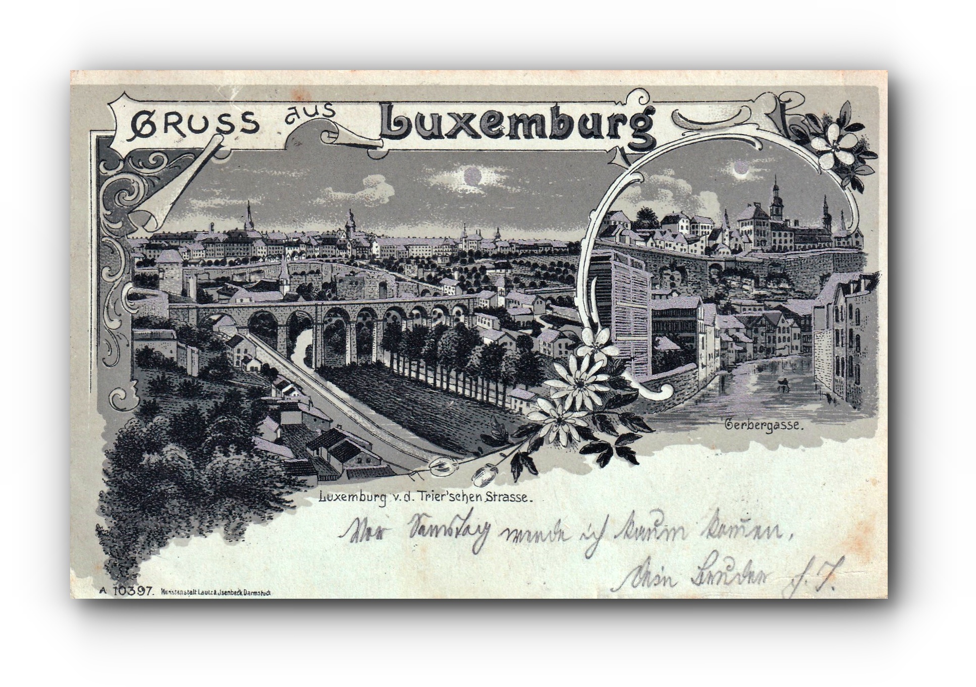 Gruss aus Luxemburg - 15.07.1902 - Salutations de Luxembourg - Greetings from Luxembourg