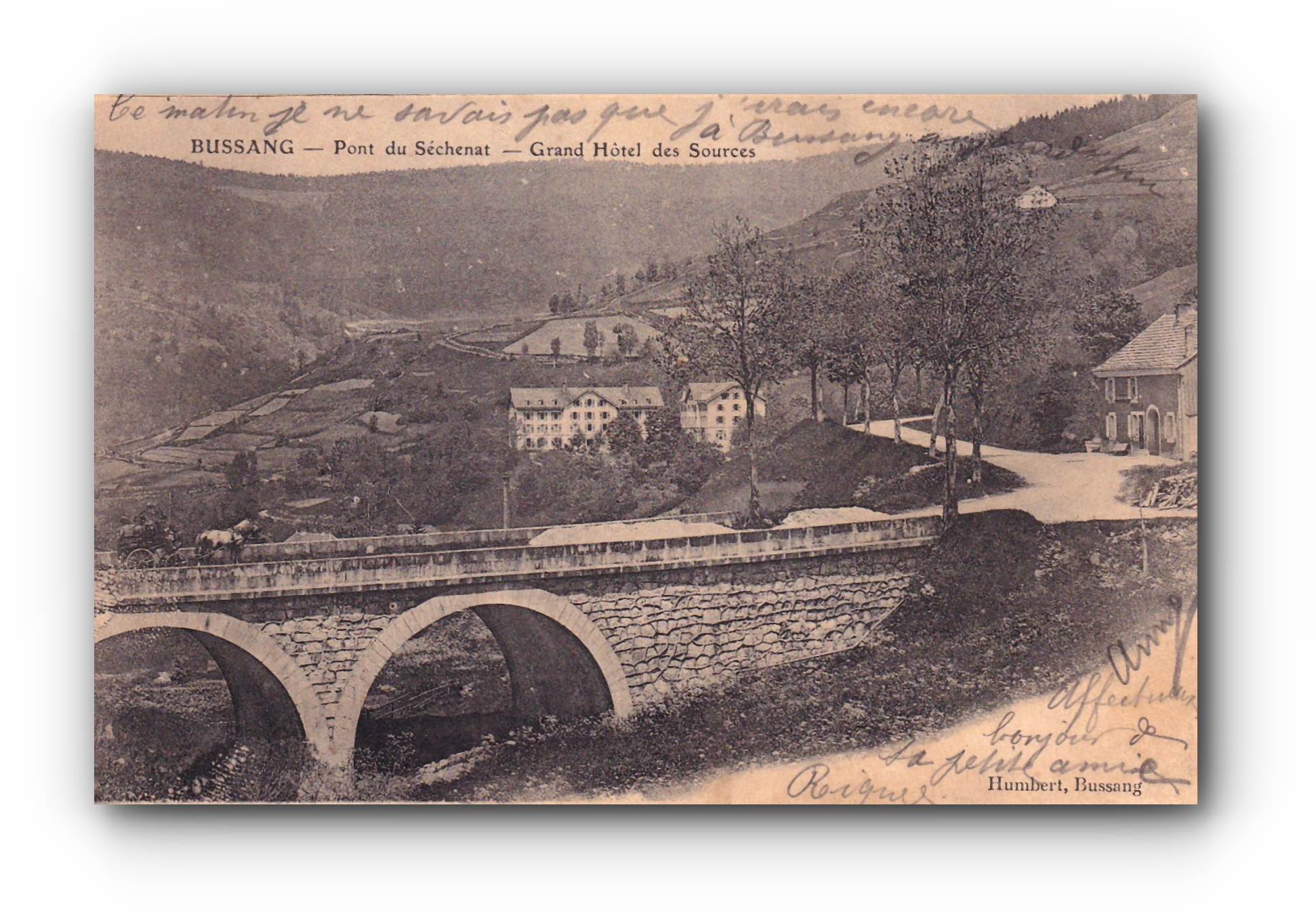 BUSSANG - Pont du Séchenat  - 25.07.1904