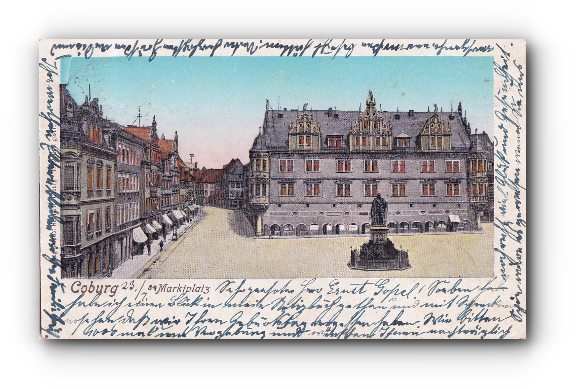 COBURG Marktplatz - COBURG Place du marché - COBURG Marketplace - 24.07.1904