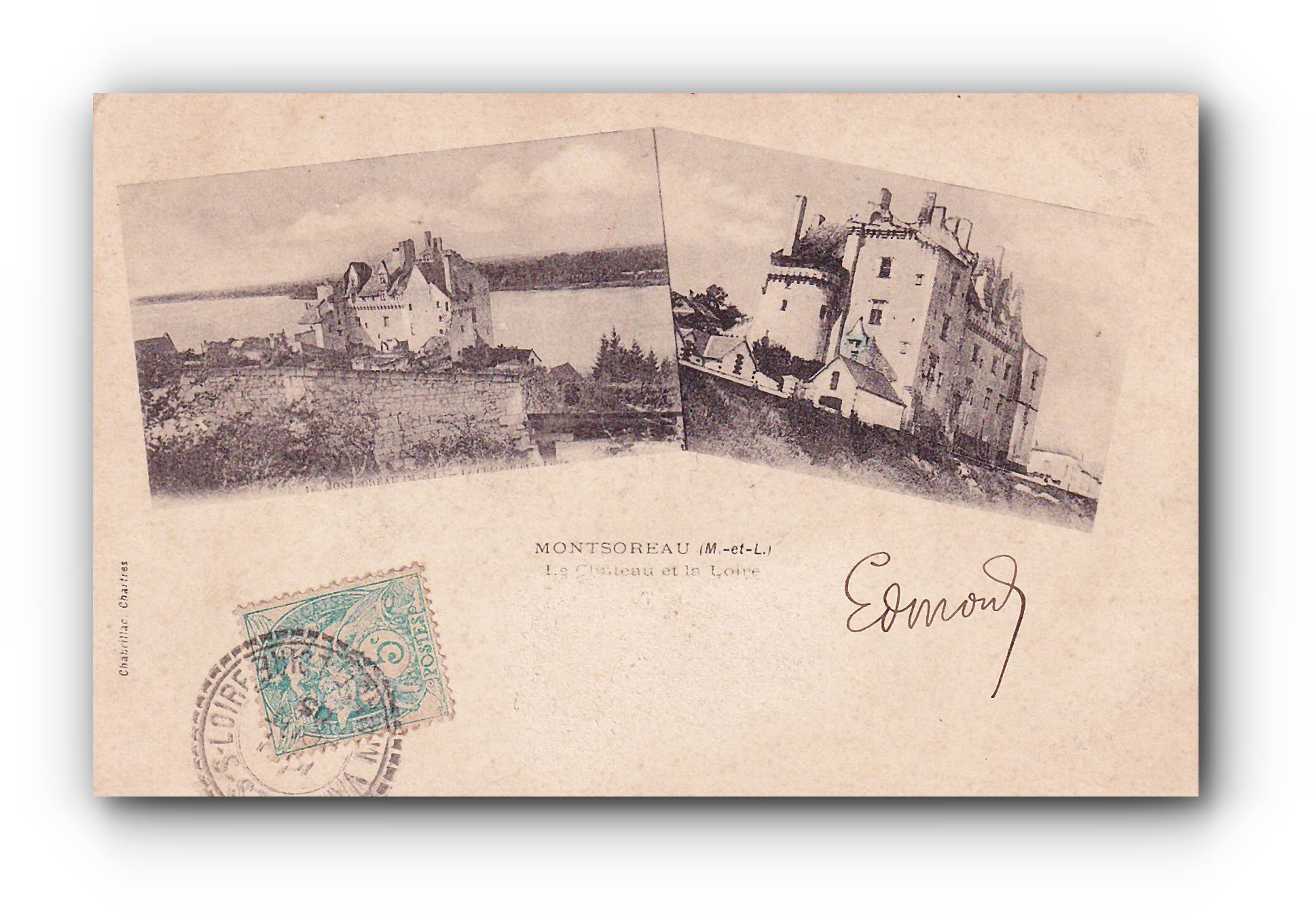 - MONTSOREAU - Le Château et la Loire - 02.08.1905 -