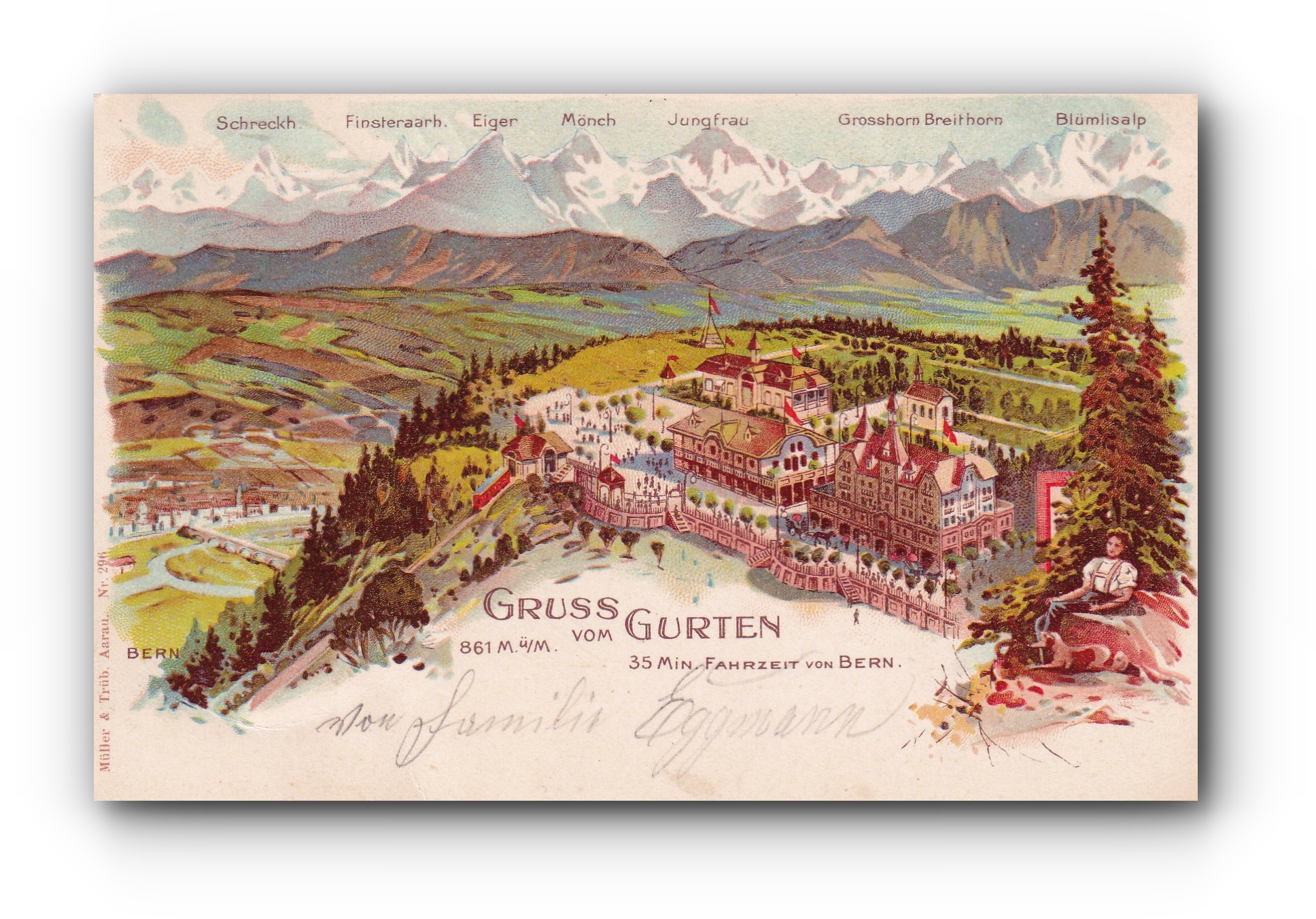 Gruss vom Gurten - 10.09.1900 - Salutations depuis le Gurten - Greetings from the Gurten