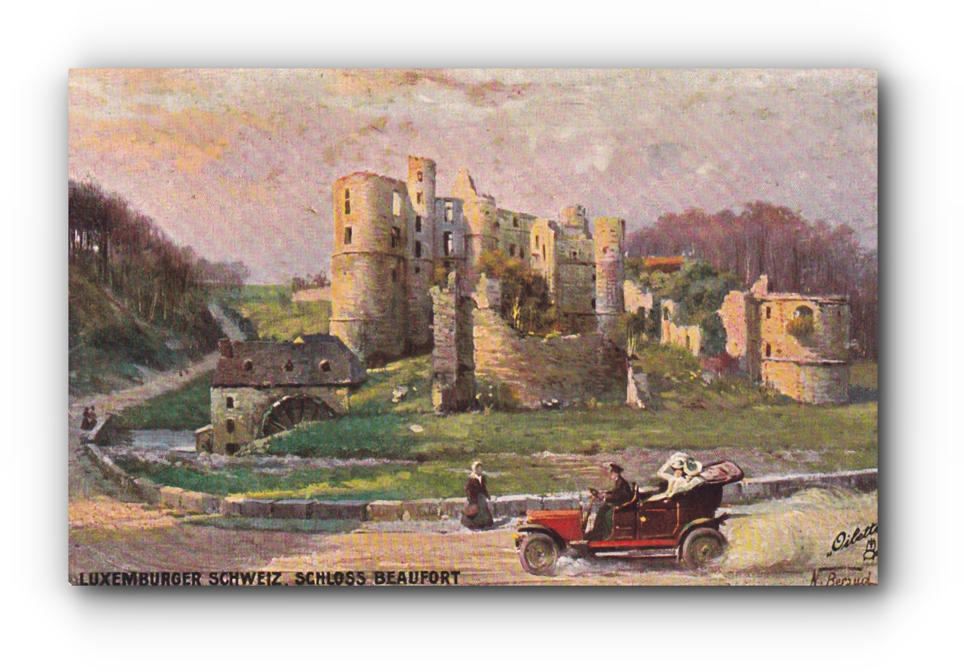 Luxemburger Schweiz - Schloss BEAUFORT - 03.06.1912