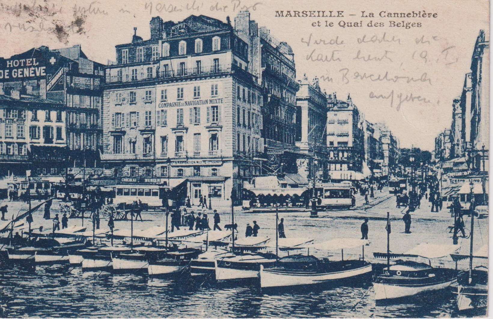 La Cannebière et le Quai des Belges - 18.01.1906