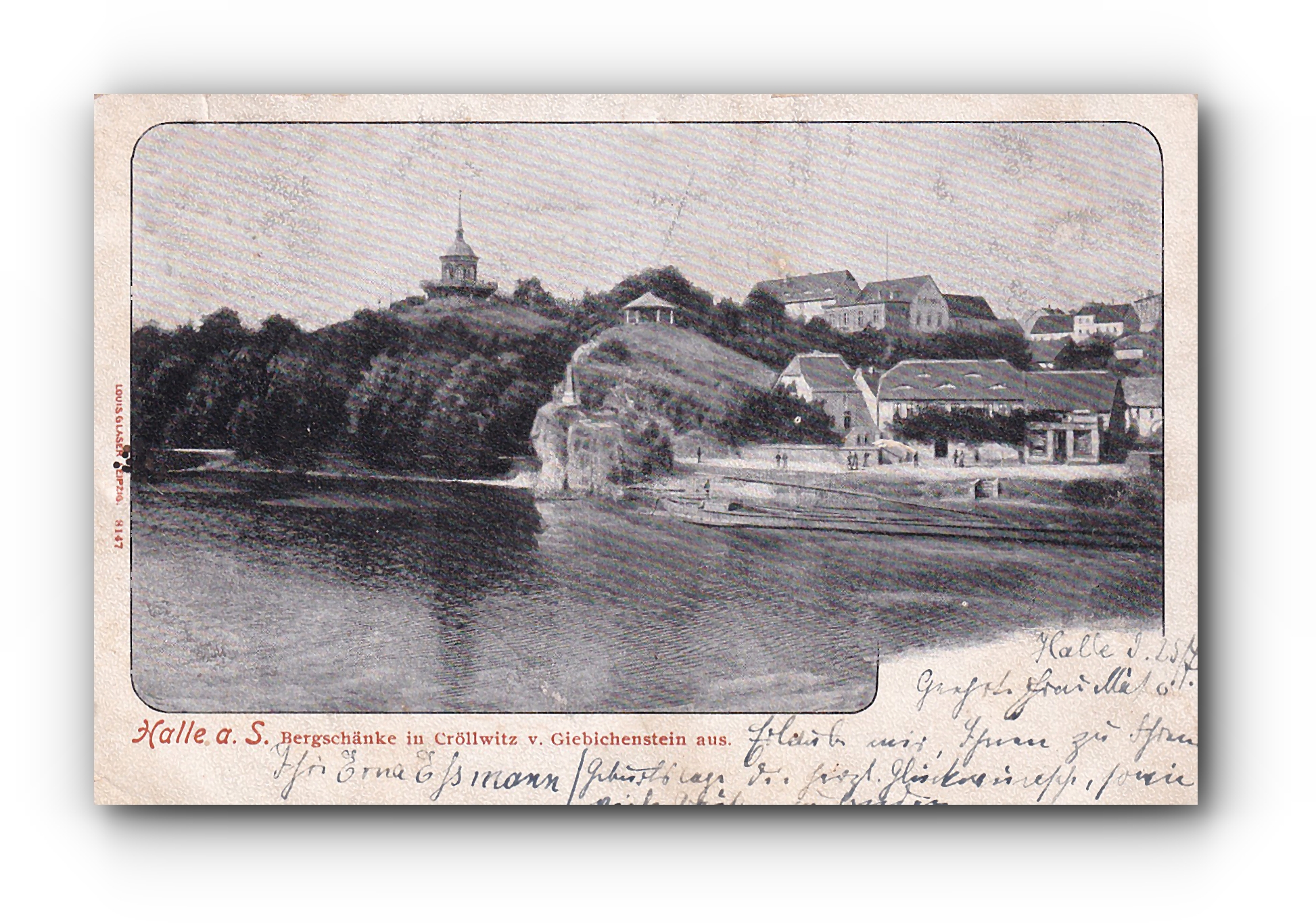 HALLE a. S. - Bergschänke in Cröllwitz  - 26.07.1901