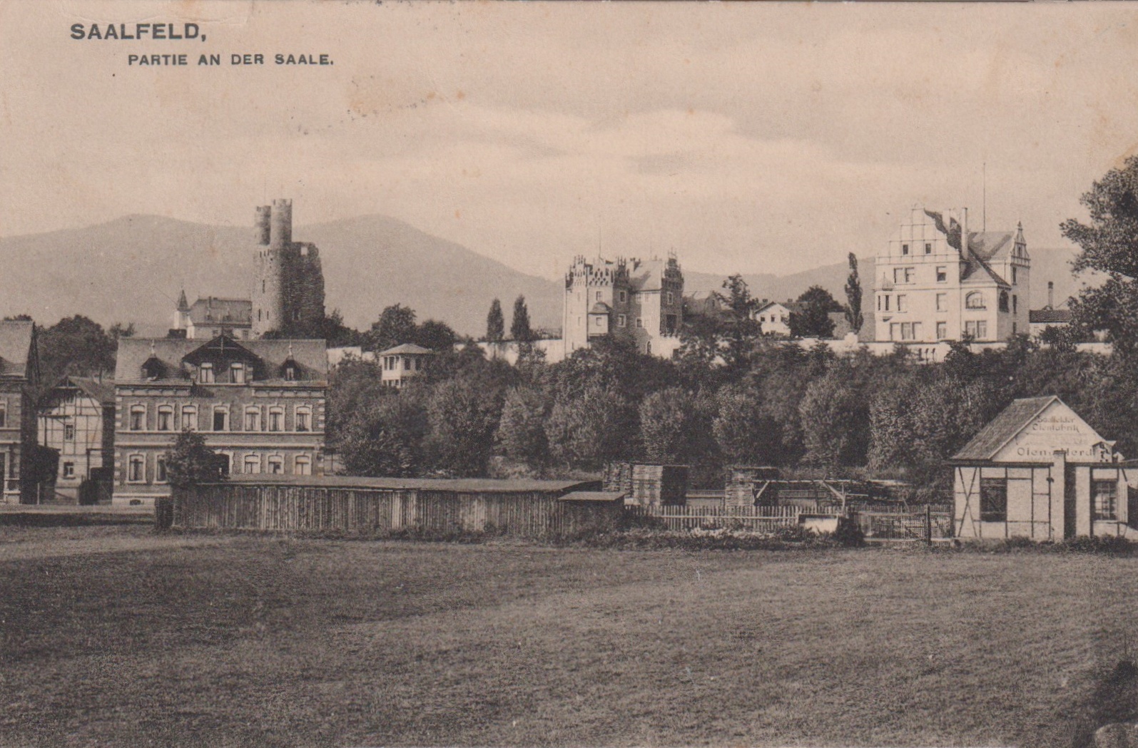 SAALFELD - Partie an der Saale - 30.08.1930