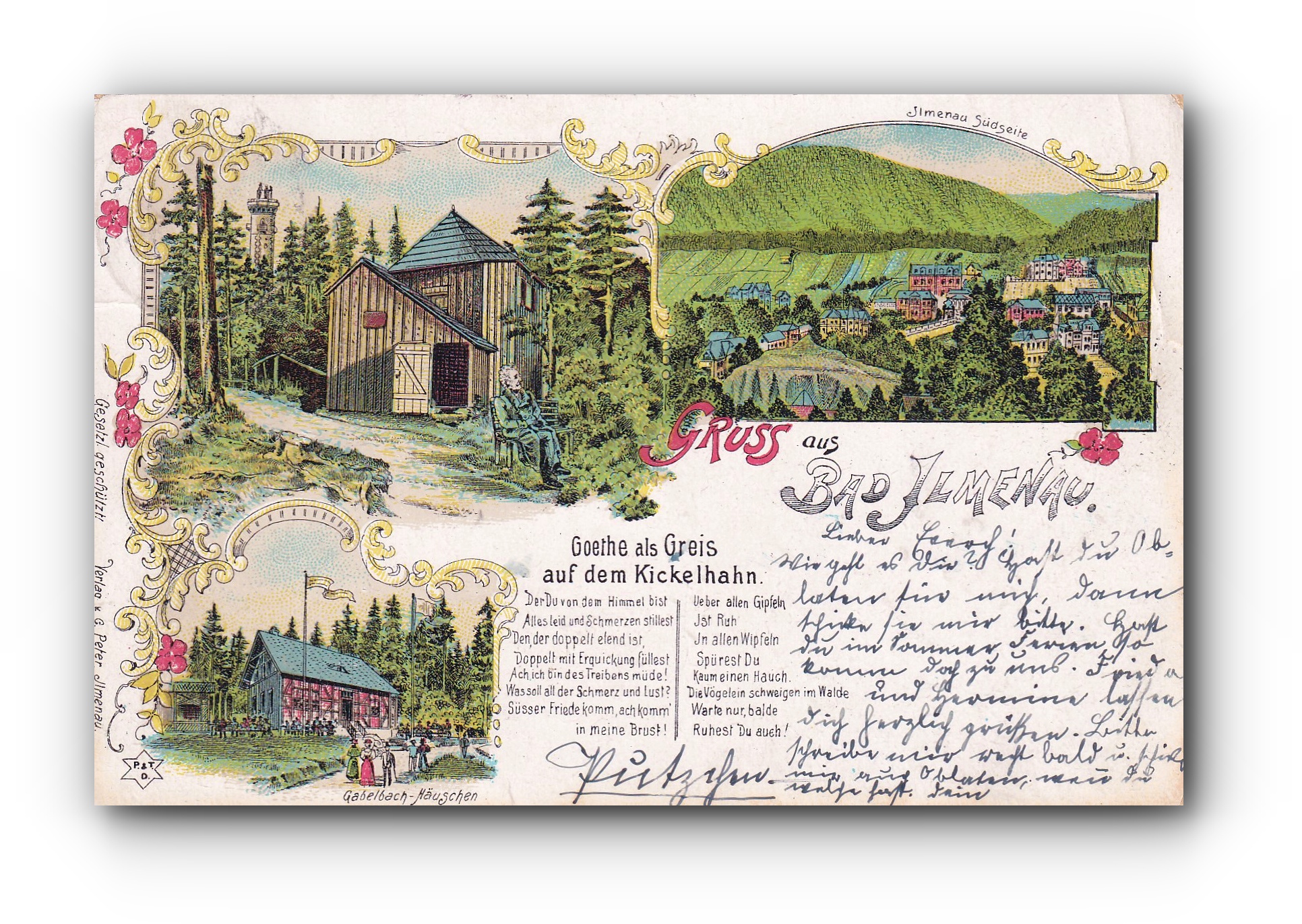 Gruss aus BAD ILMENAU - 18.10.1897 - Salutations de Bad Ilmenau - Greetings from Bad Ilmenau