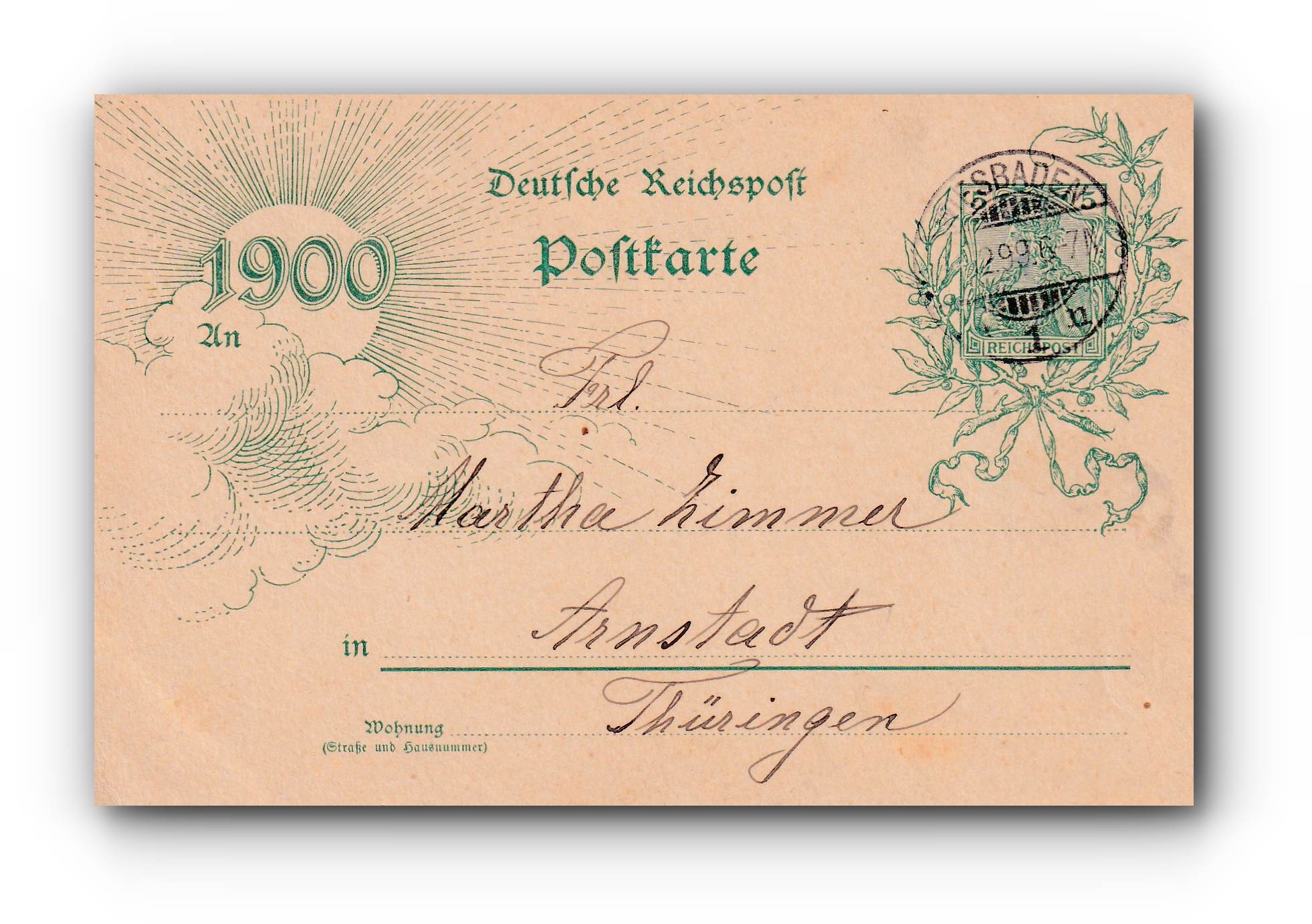 - Einladung - ARNSTADT -12.1899 -