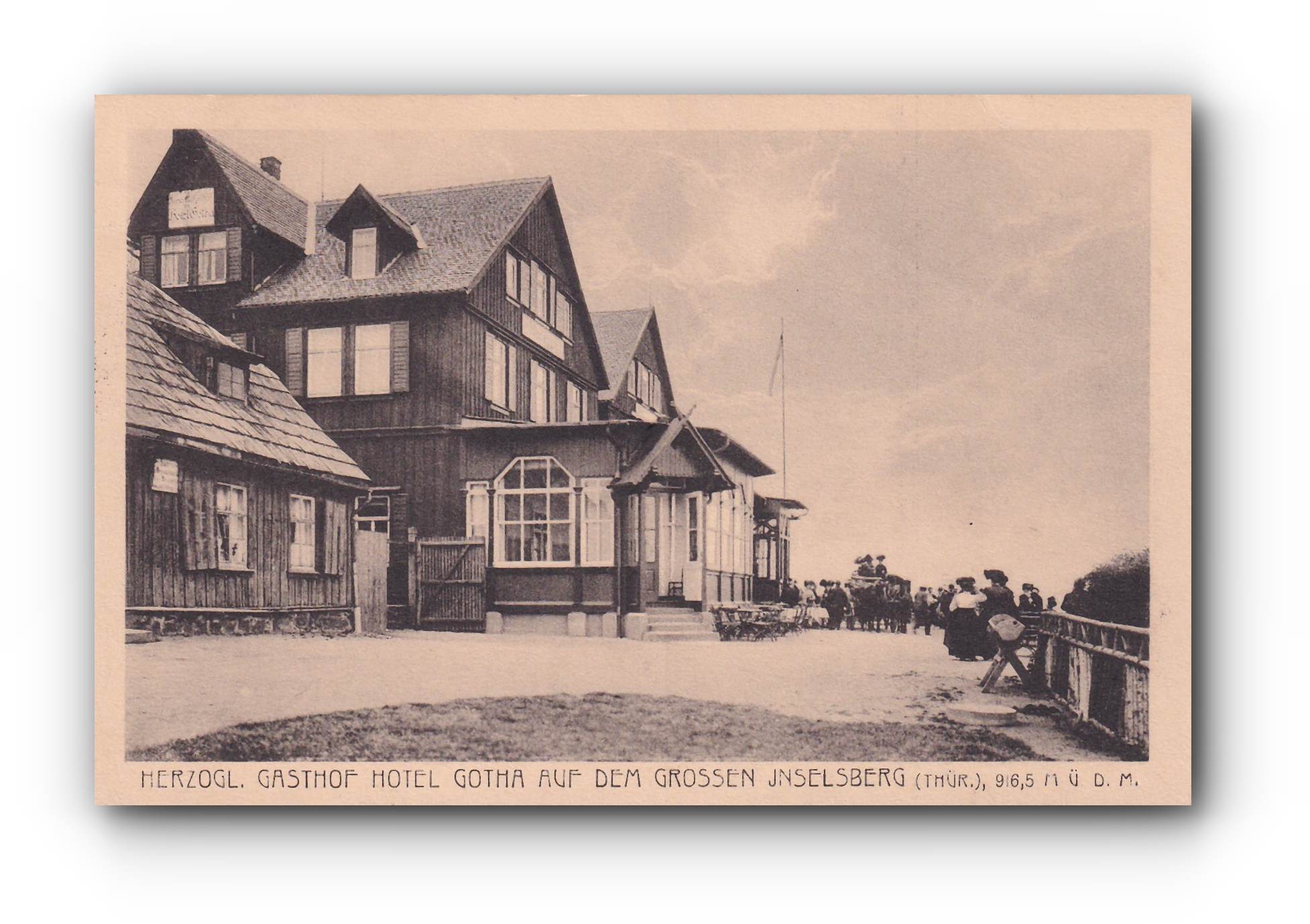 -Herzoglicher Gasthof Hotel Gotha - INSELSBERG - 05.09.1918 -